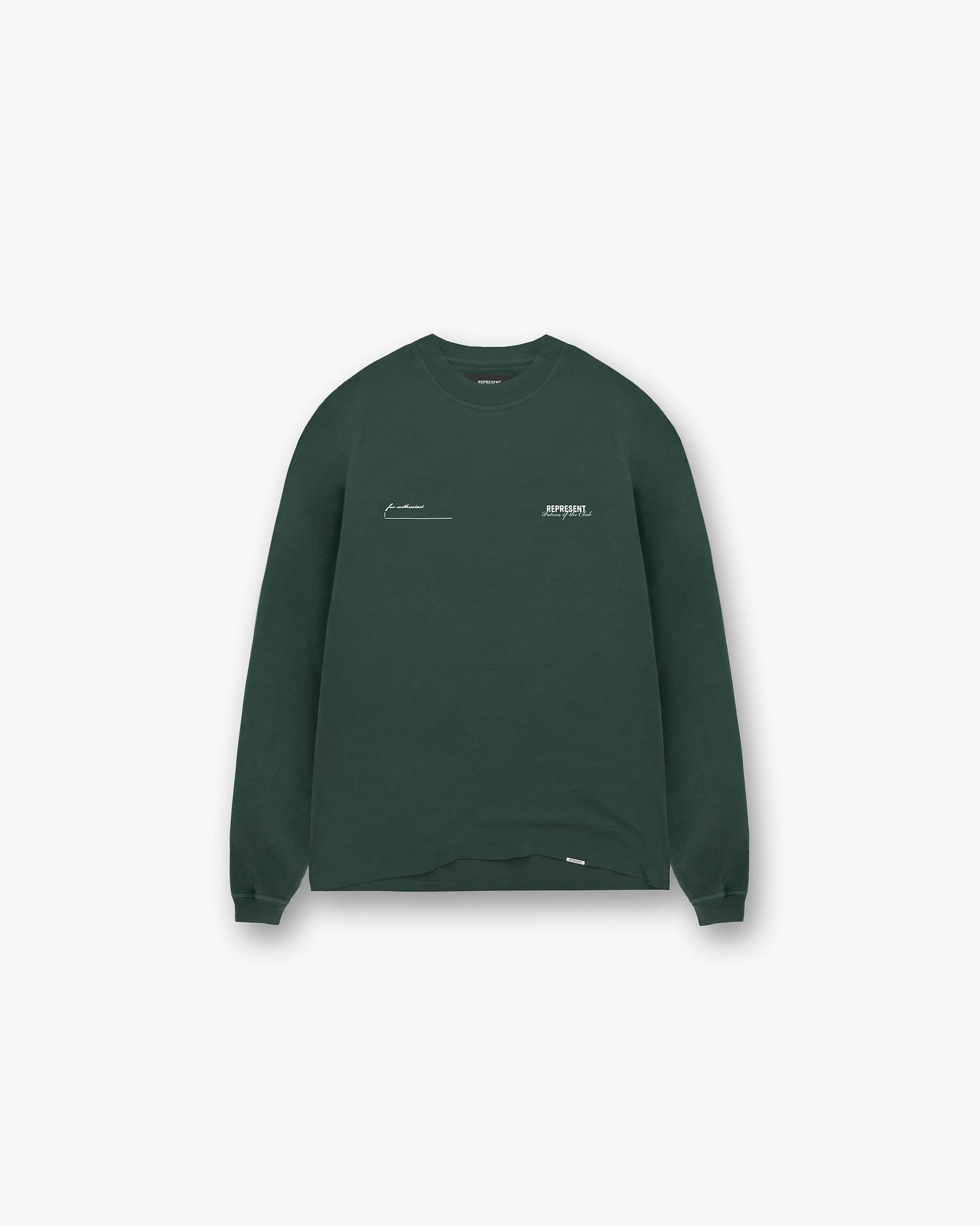Patron Of The Club Long Sleeve T-Shirt - Forest Green