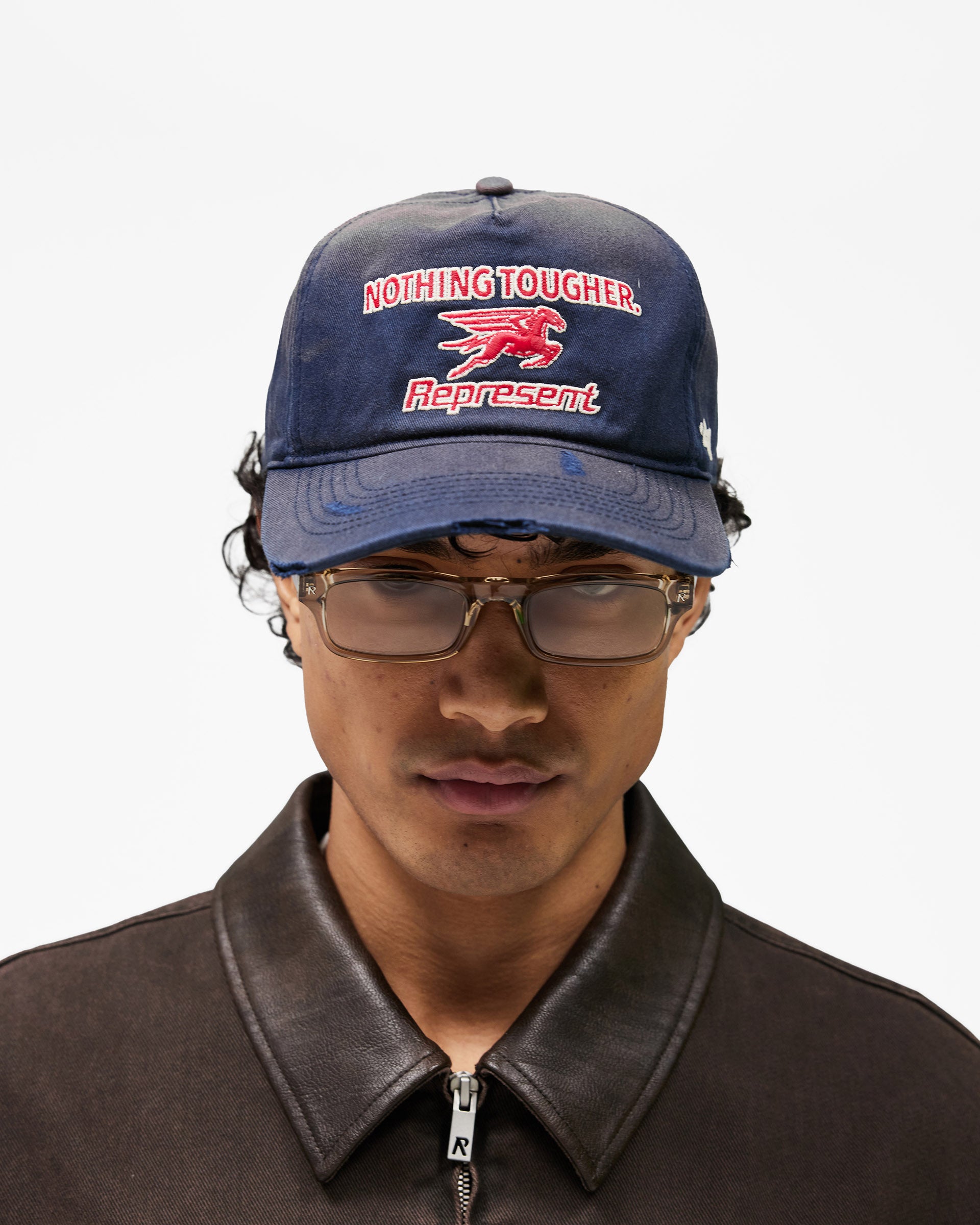 Represent x 47' Nothing Tougher Cap Navy | Accessories SS26