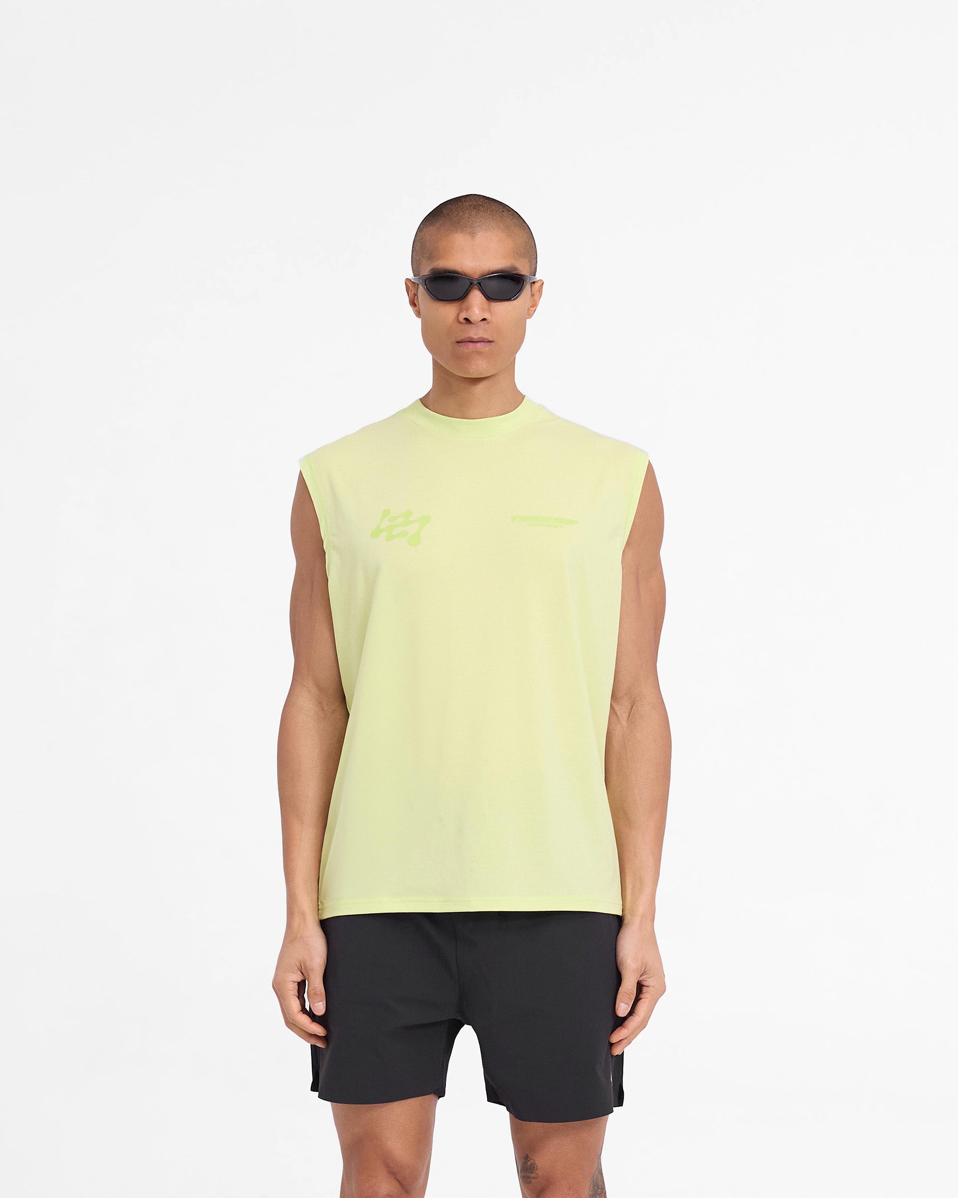 247 Future Terrains Oversized Tank - Schatten Limette