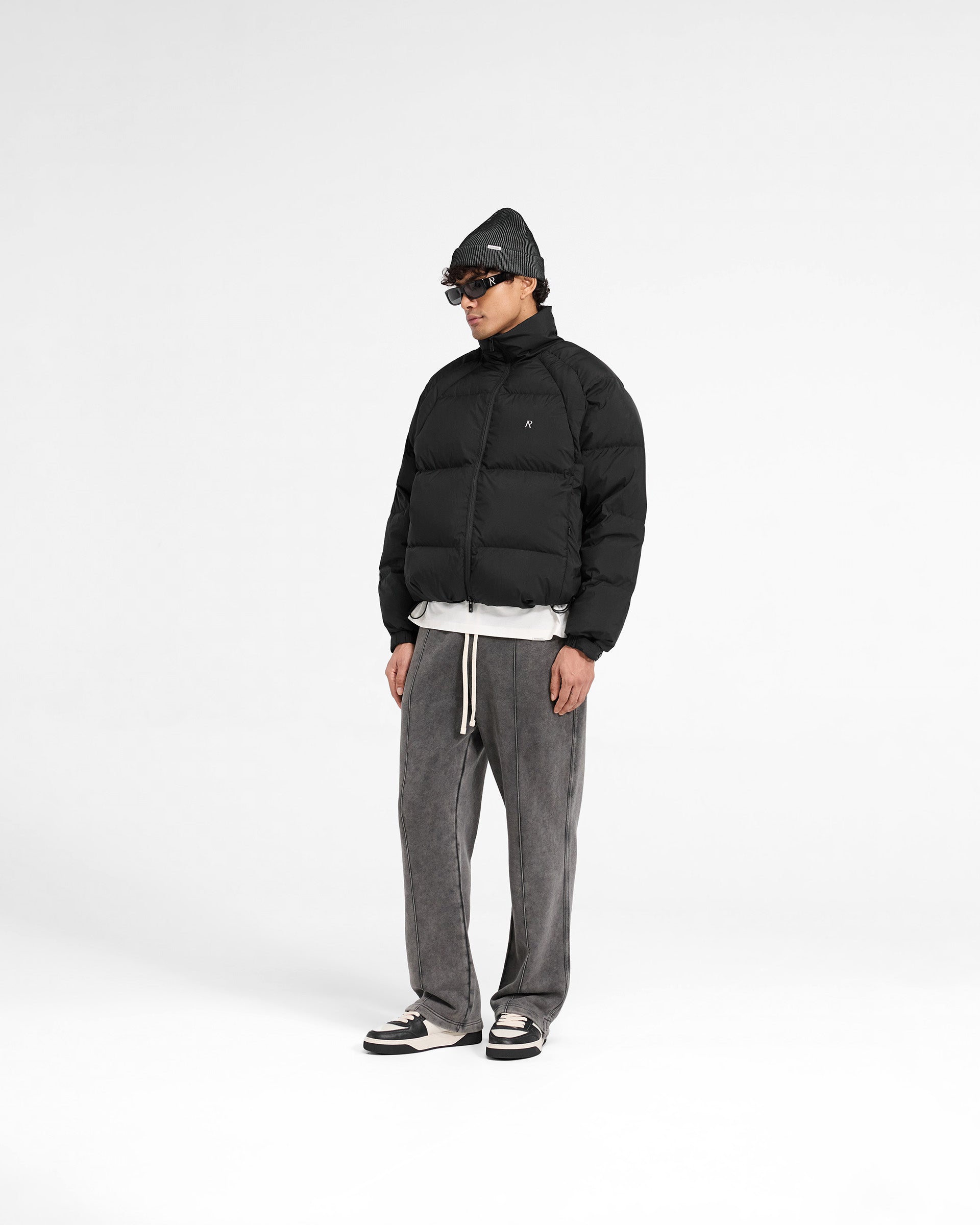 Funnel Neck Puffer - Schwarz