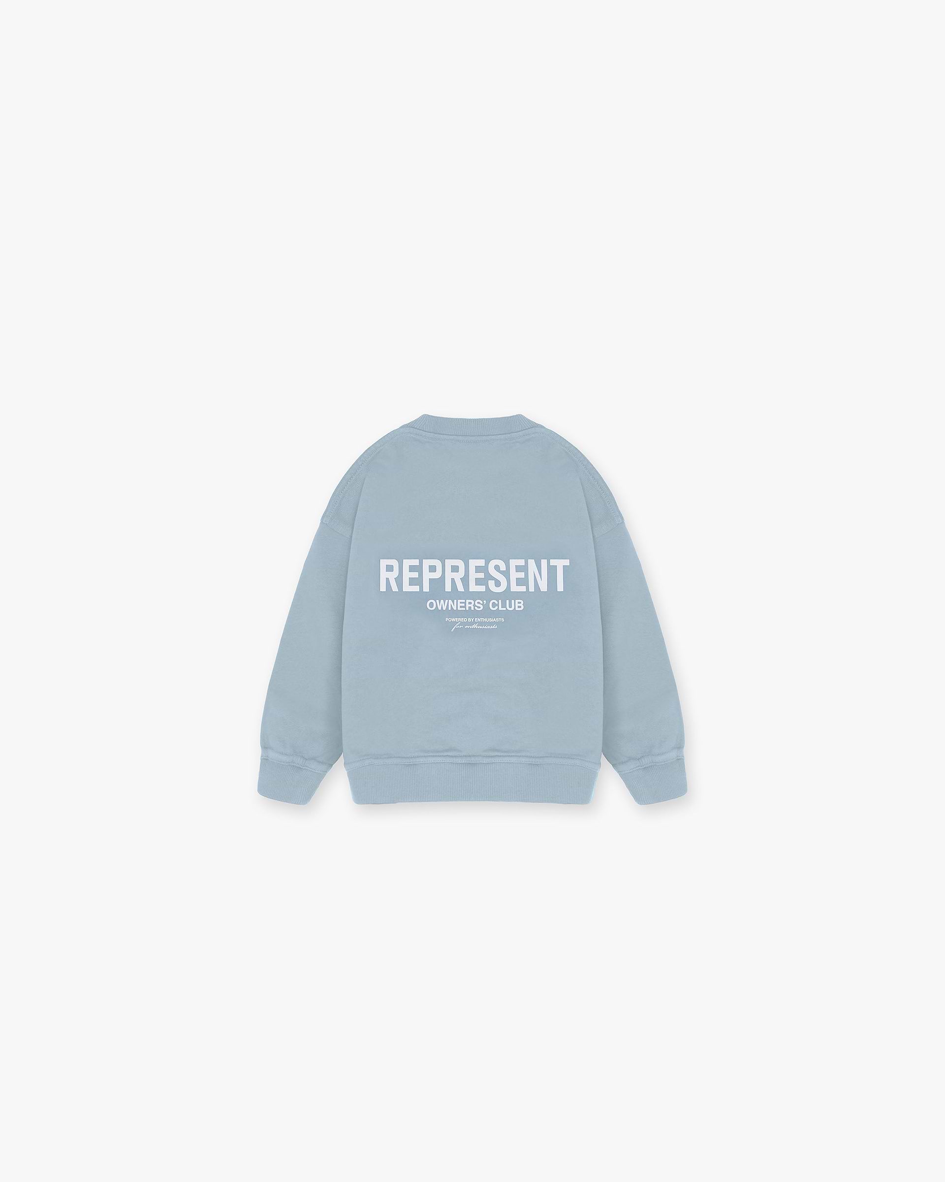 Represent Mini Owners Club Sweater | Powder Blue Sweaters Owners Club | Represent Clo