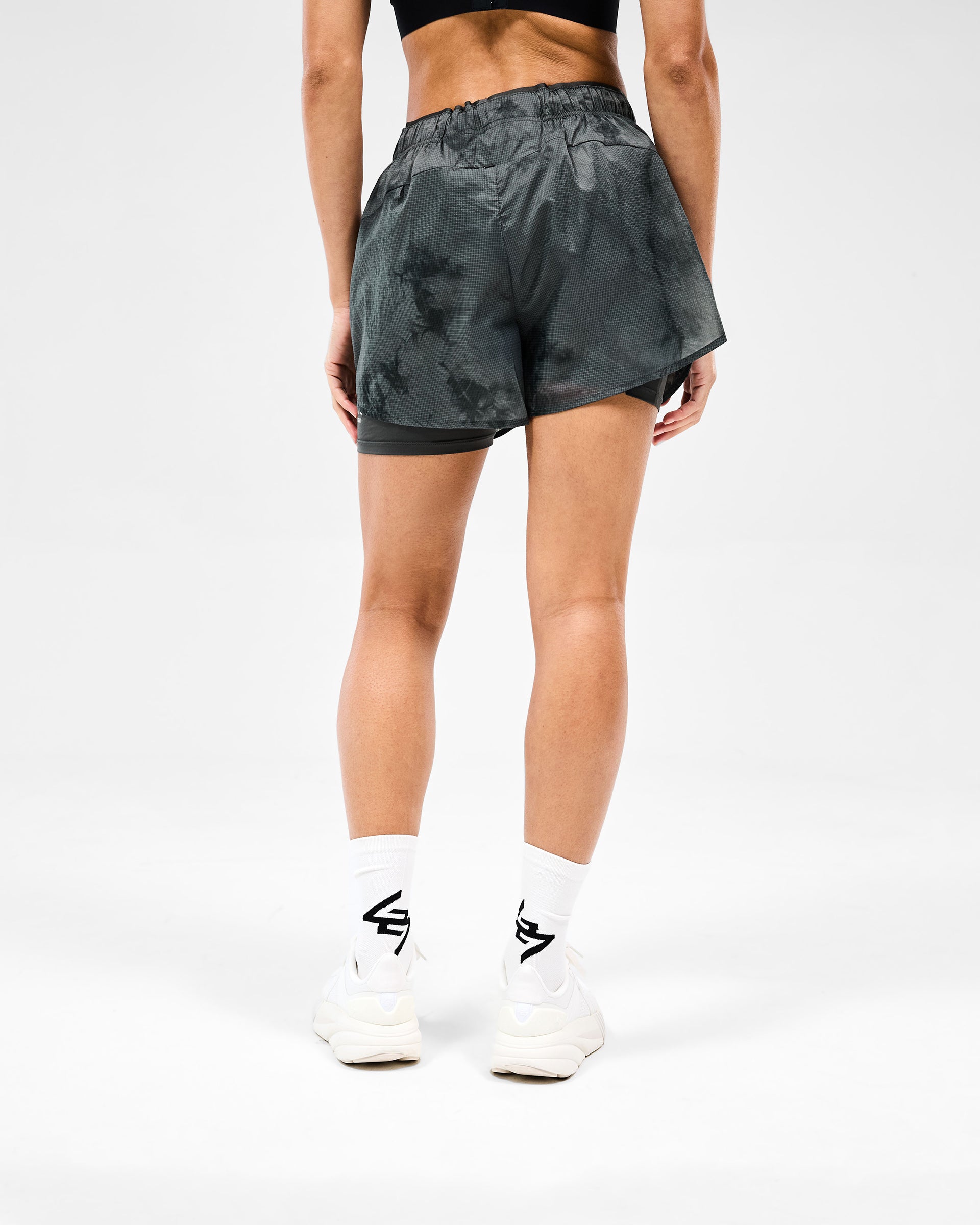 247 Distance 2-In-1 Short Printed - Dark Green