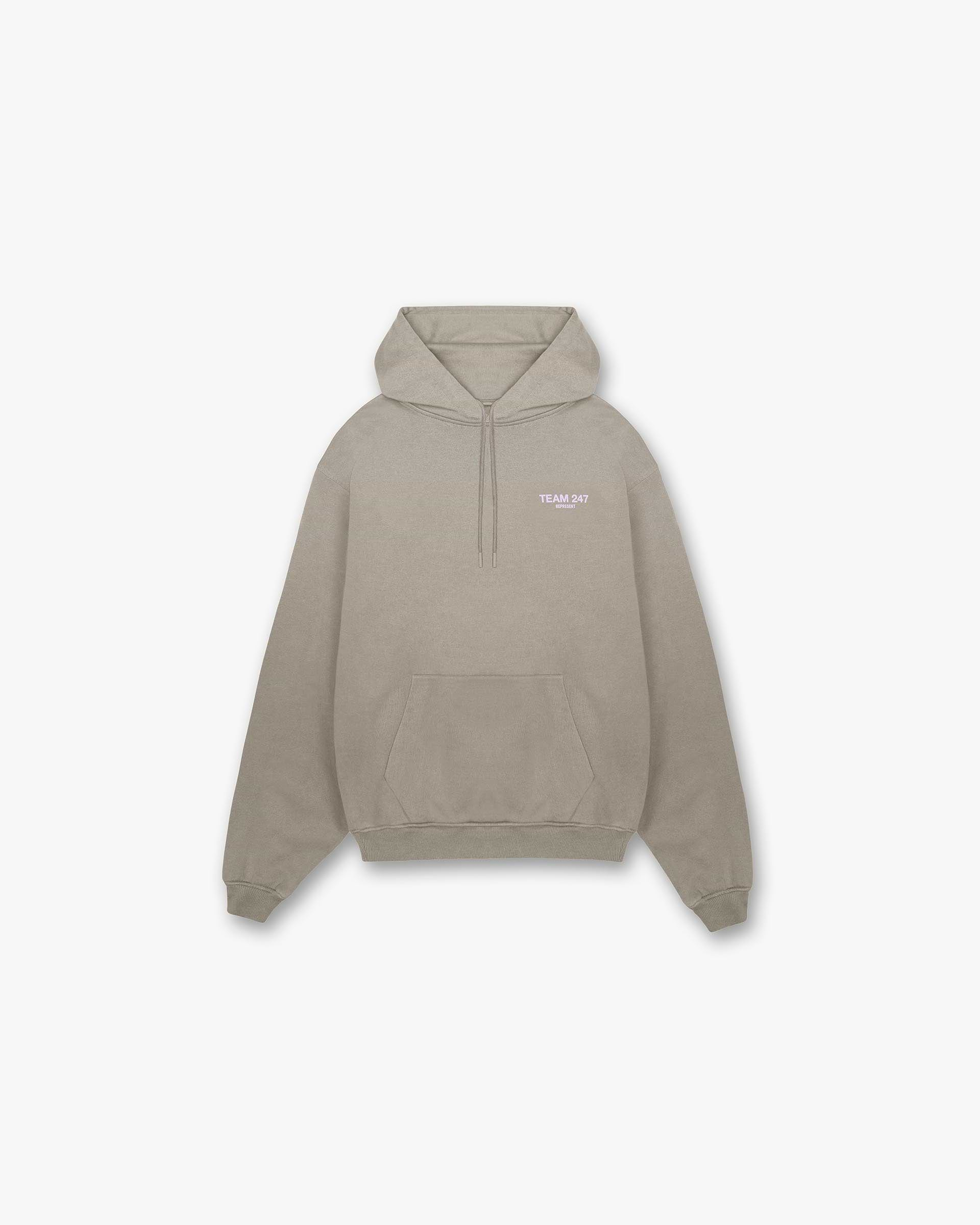 Team 247 Oversized Hoodie - Kaki Lilas