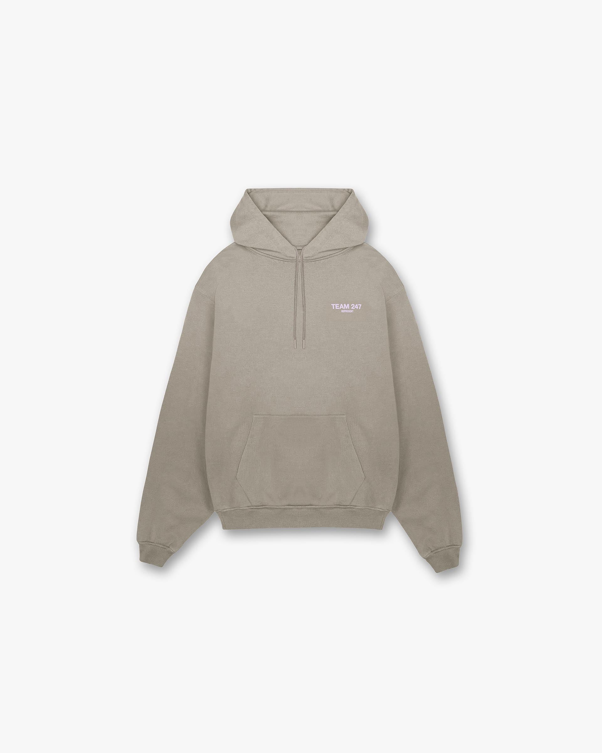 Team 247 Oversized Hoodie - Khaki Lila