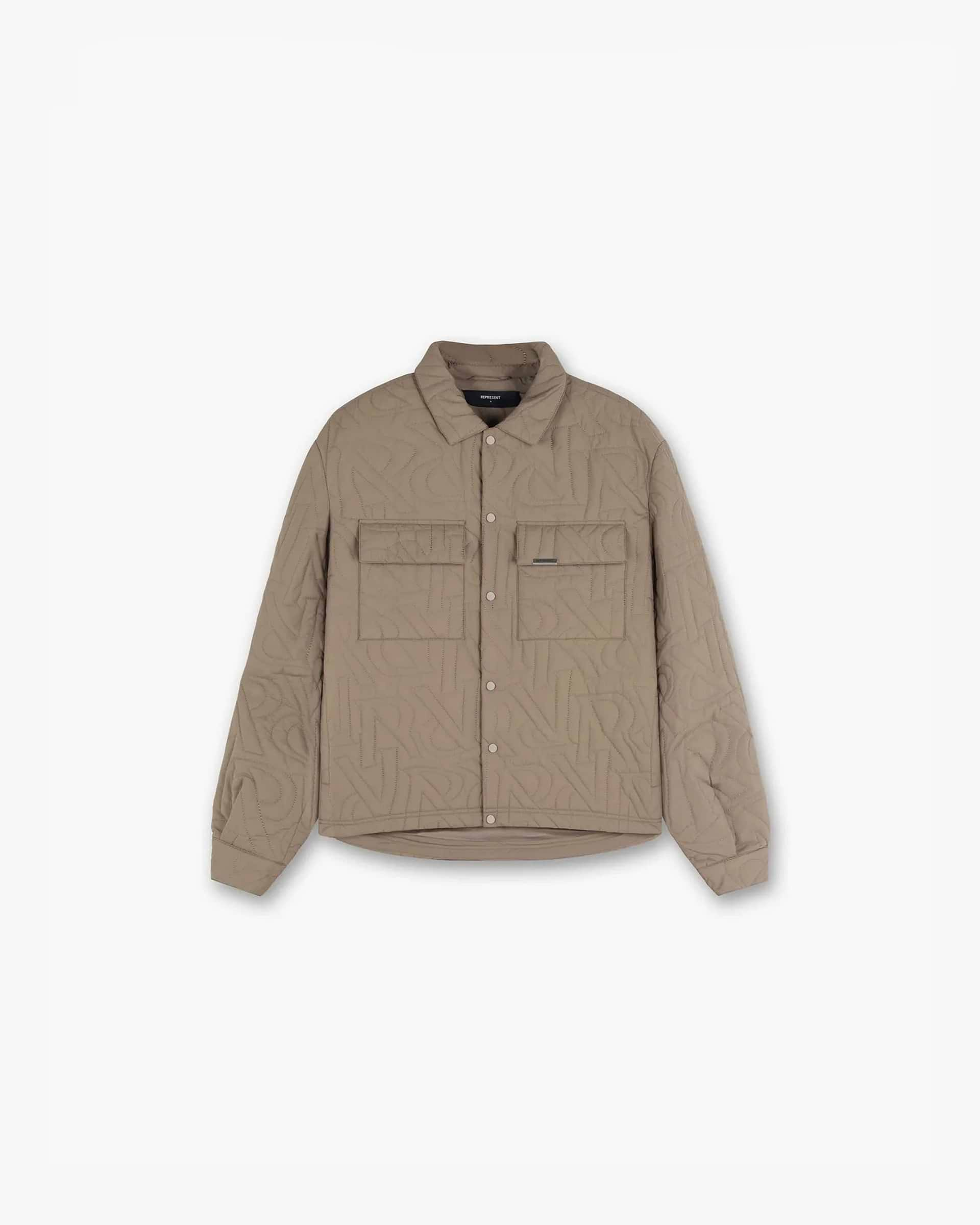 Initial Quilted Overshirt - Pilz