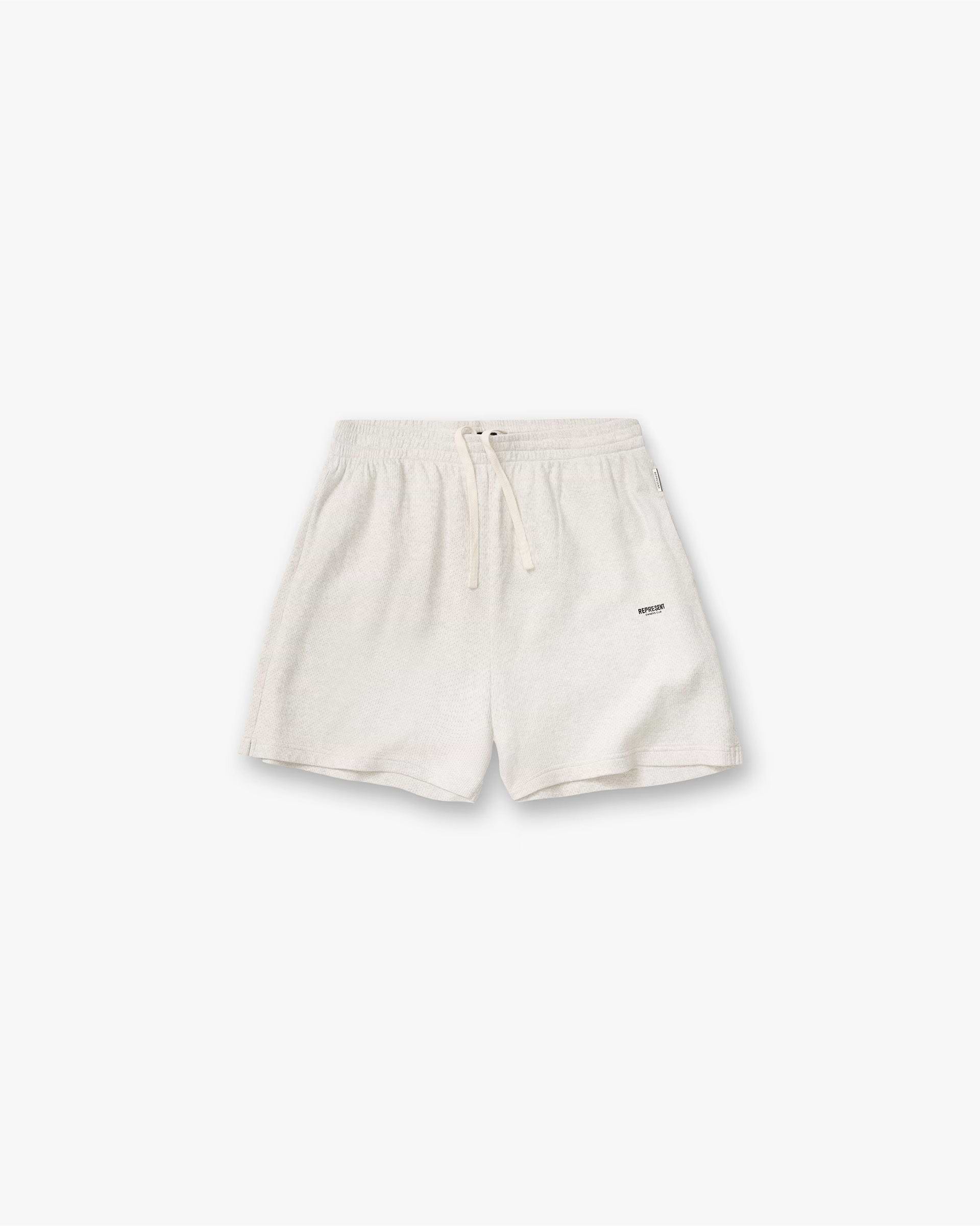 Micro Owners Club Mesh Shorts - Cream Marl