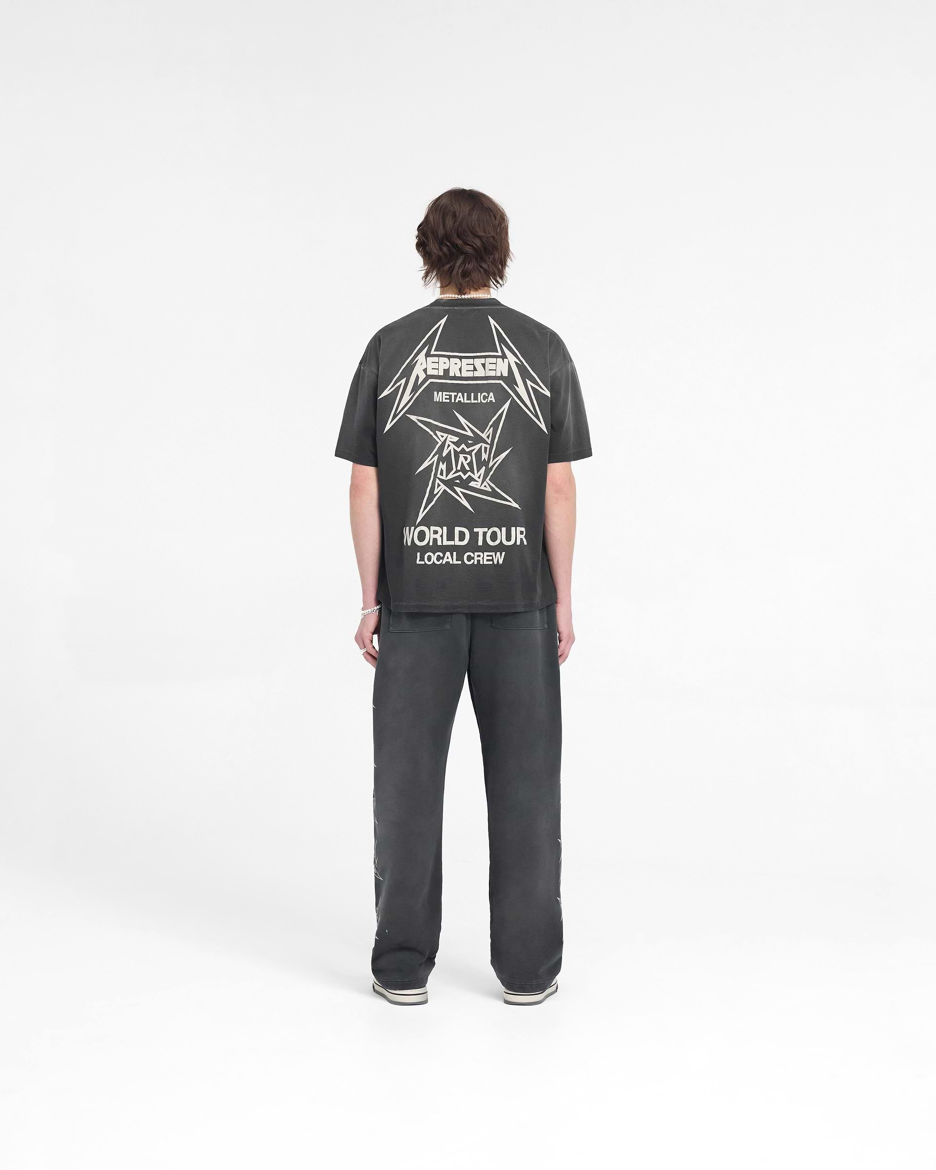 Represent X Metallica™️ Local Crew T-Shirt - Stained Black