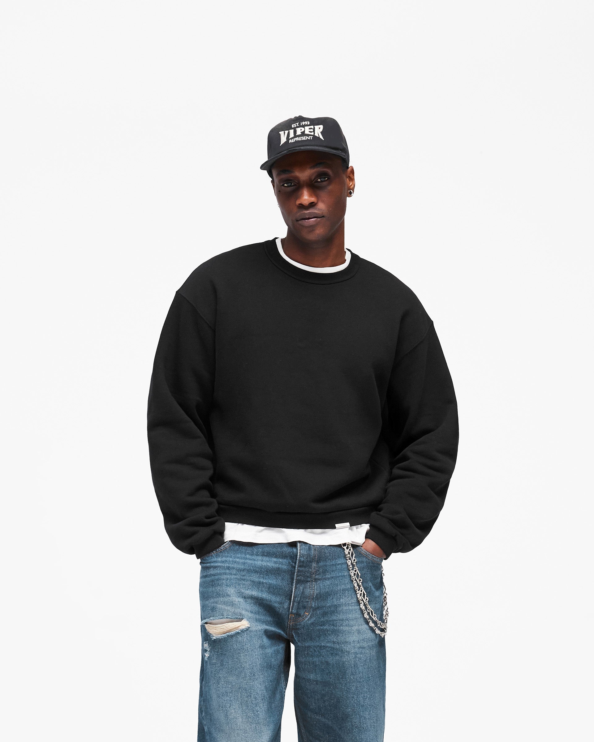 GH Shrunken Sweatshirt - Jet Black