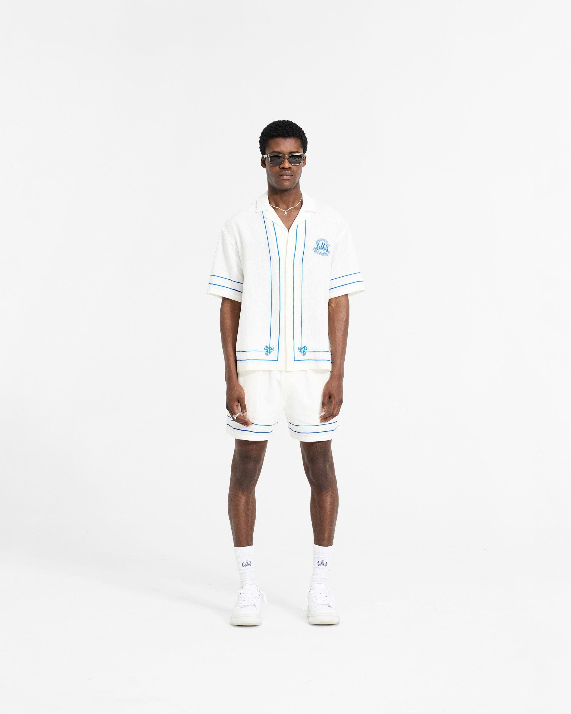 Chemise de vacances permanente - Blanc plat