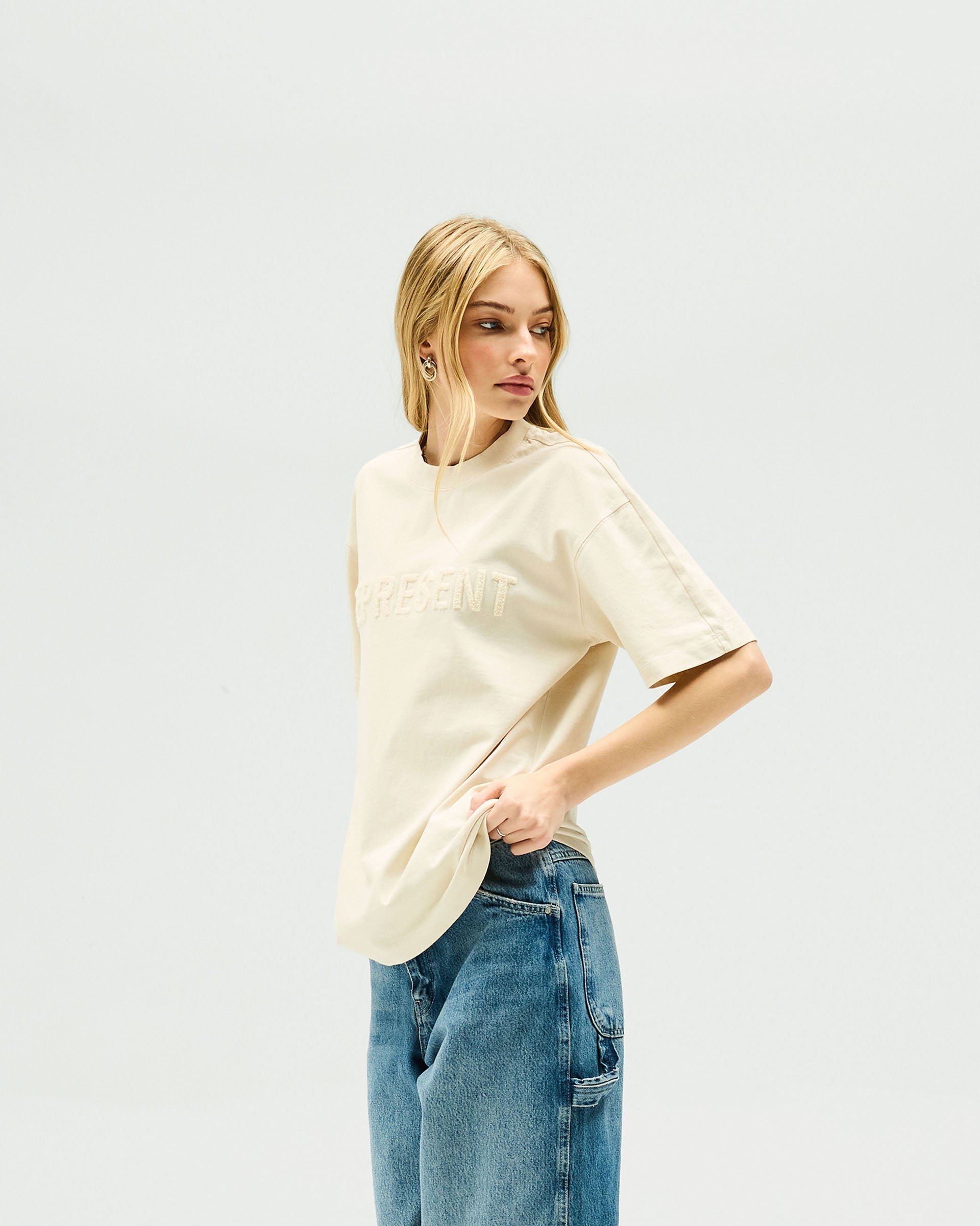 Owners Club Boyfriend T-Shirt - Lait d'Avoine