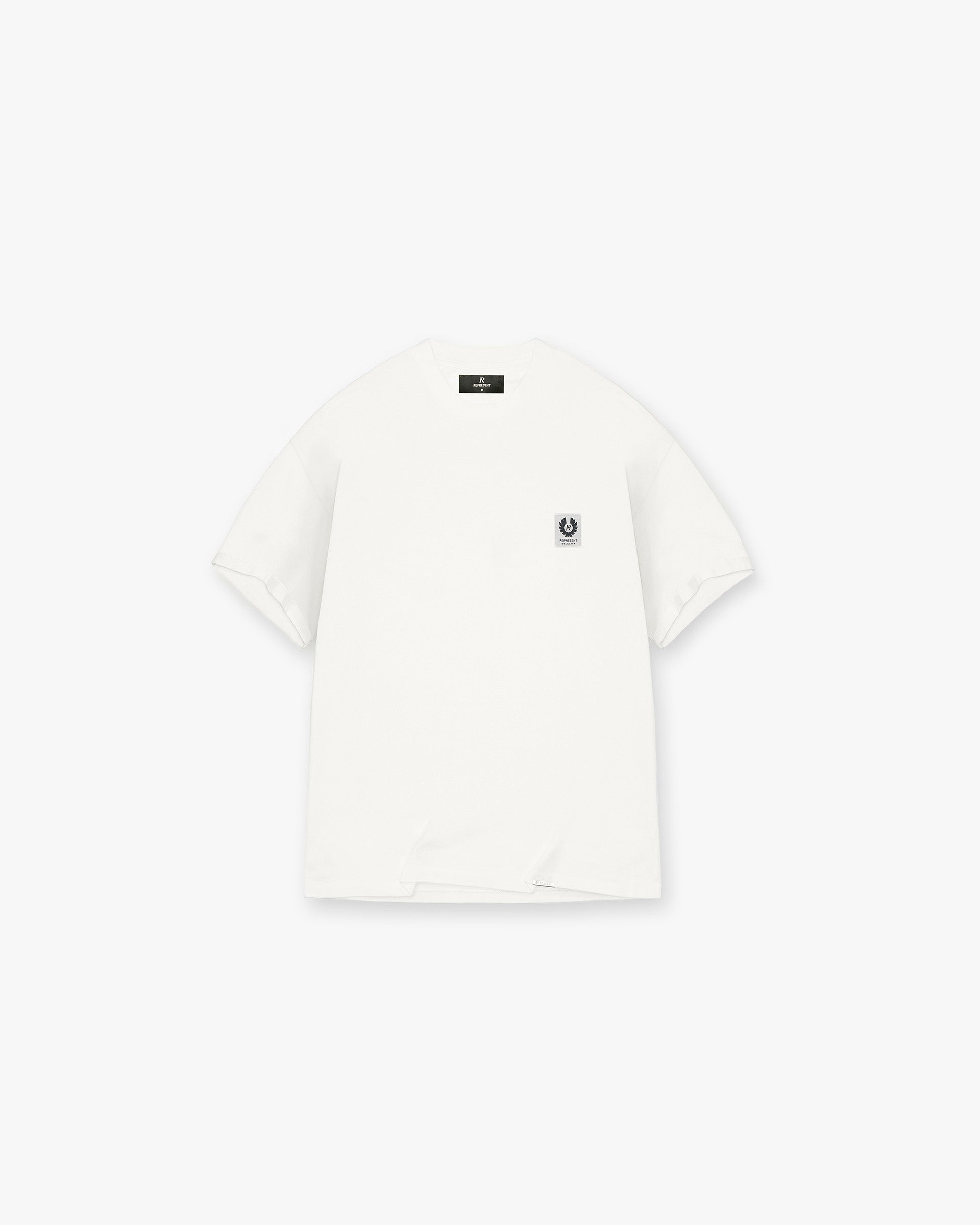 Represent X Belstaff Patch T-Shirt - Cremeweiss