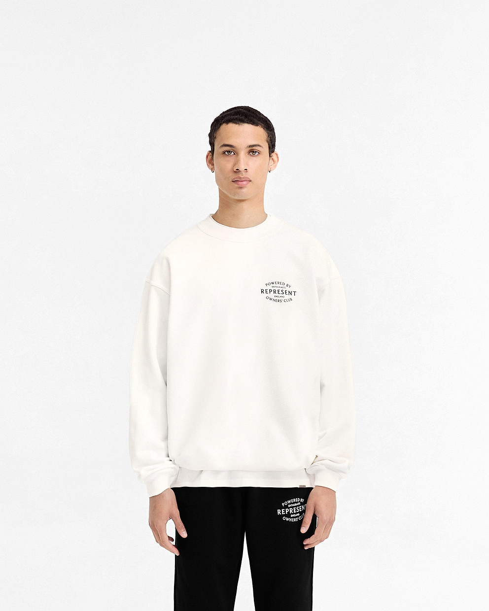 Represent Owners Club Stamp Sweater - CREMEWEISS