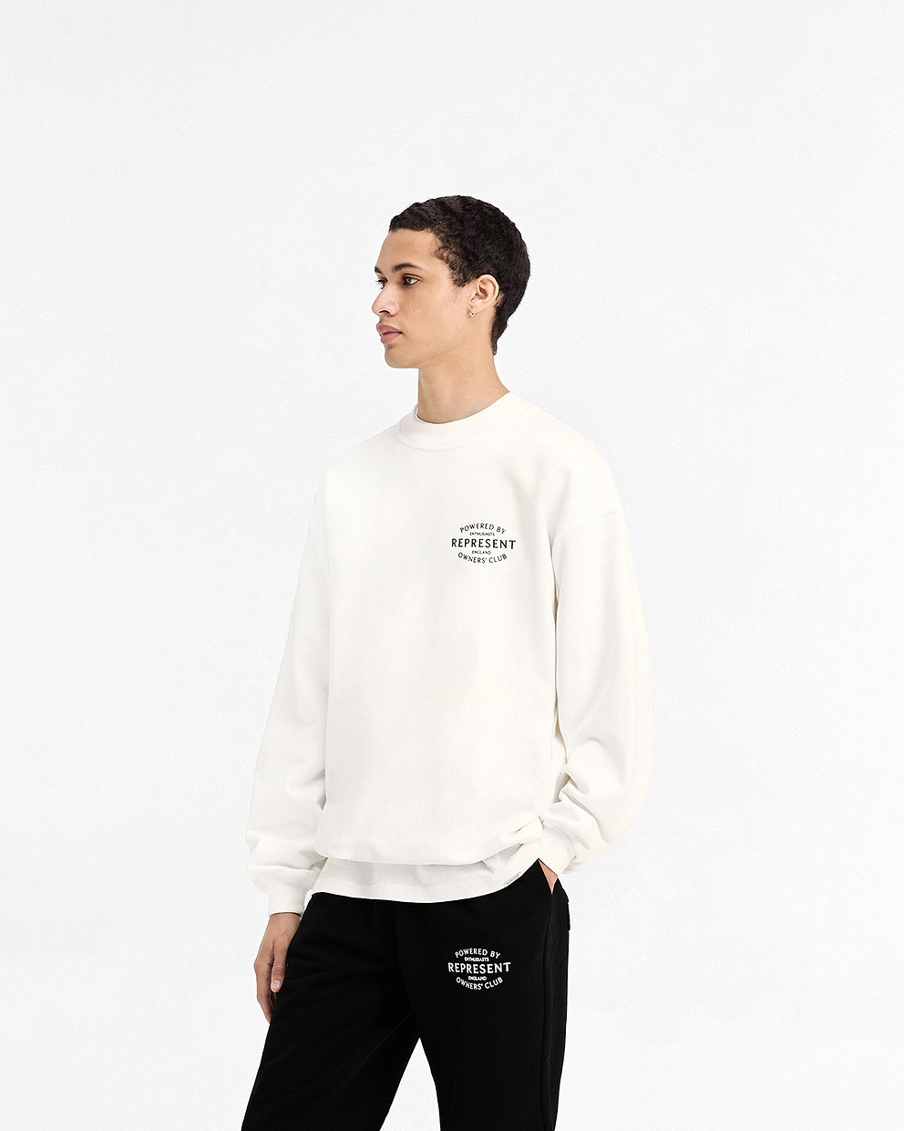 Represent Owners Club Stamp Sweater - CREMEWEISS