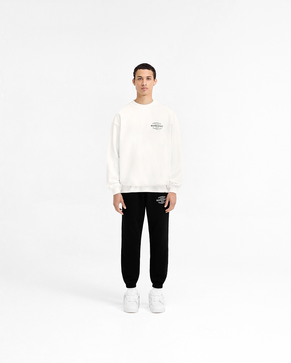 Represent Owners Club Stamp Sweater - CREMEWEISS