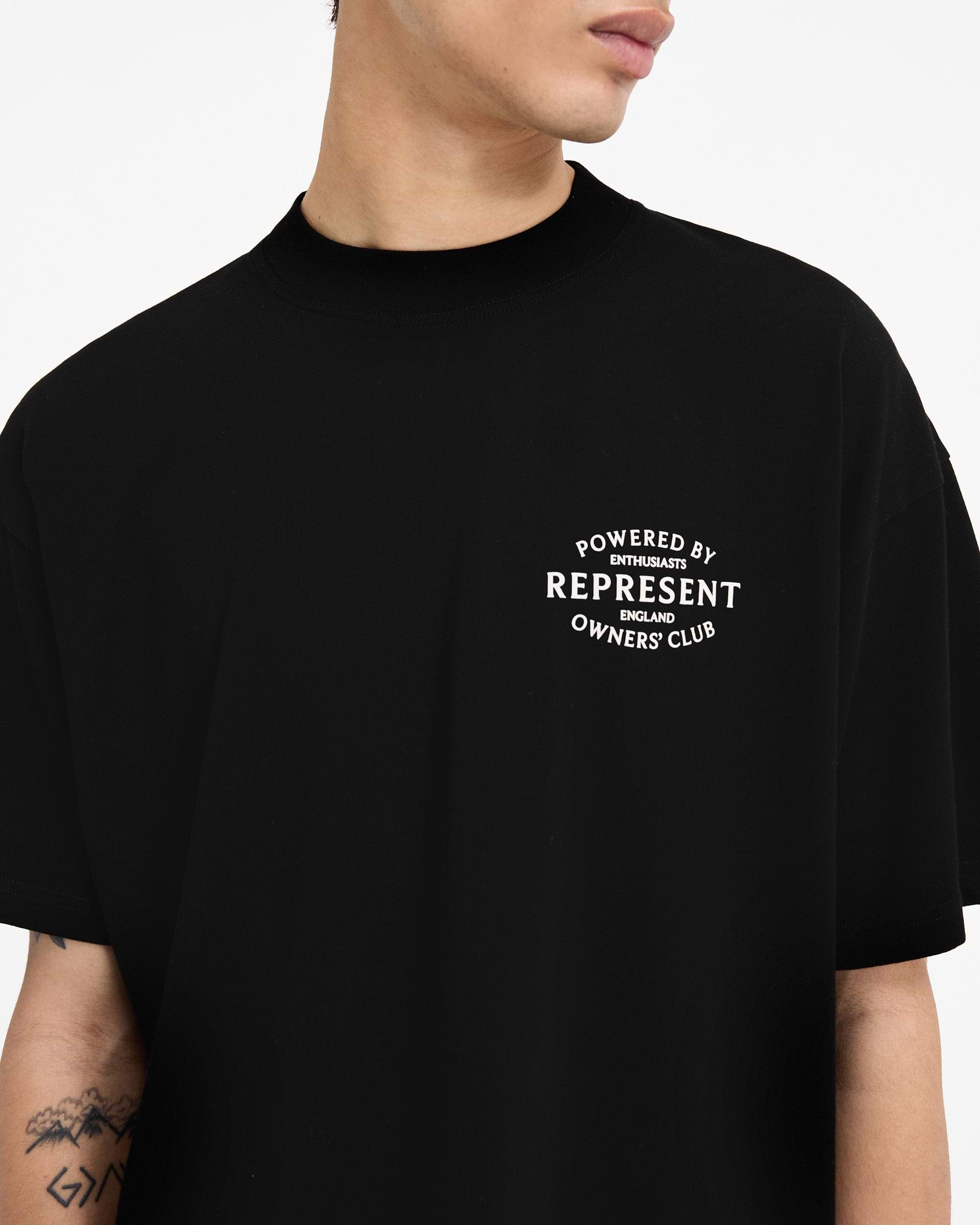 Jet Black T-Shirt | Stamp Owners' Club | REPRESENT