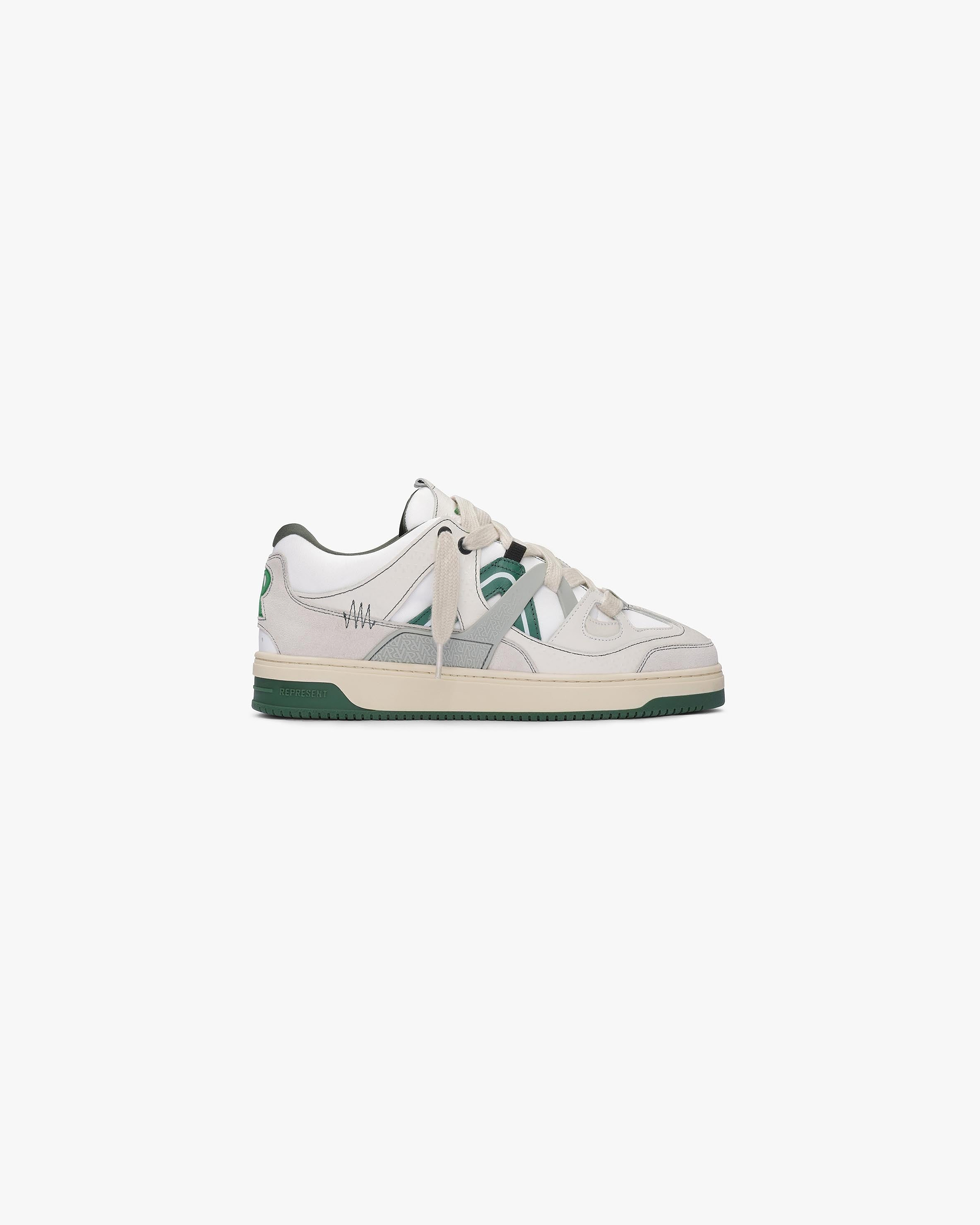 Represent x StockX Bully Sneaker - Gris Iron Island Vert