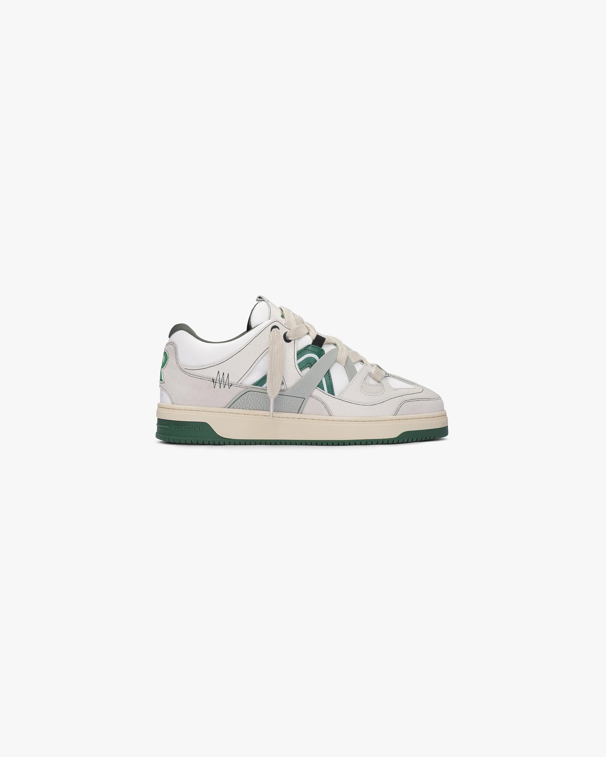 Represent x StockX Bully Sneaker | Grey Iron Island Green Footwear Exclusive | Represent Clo