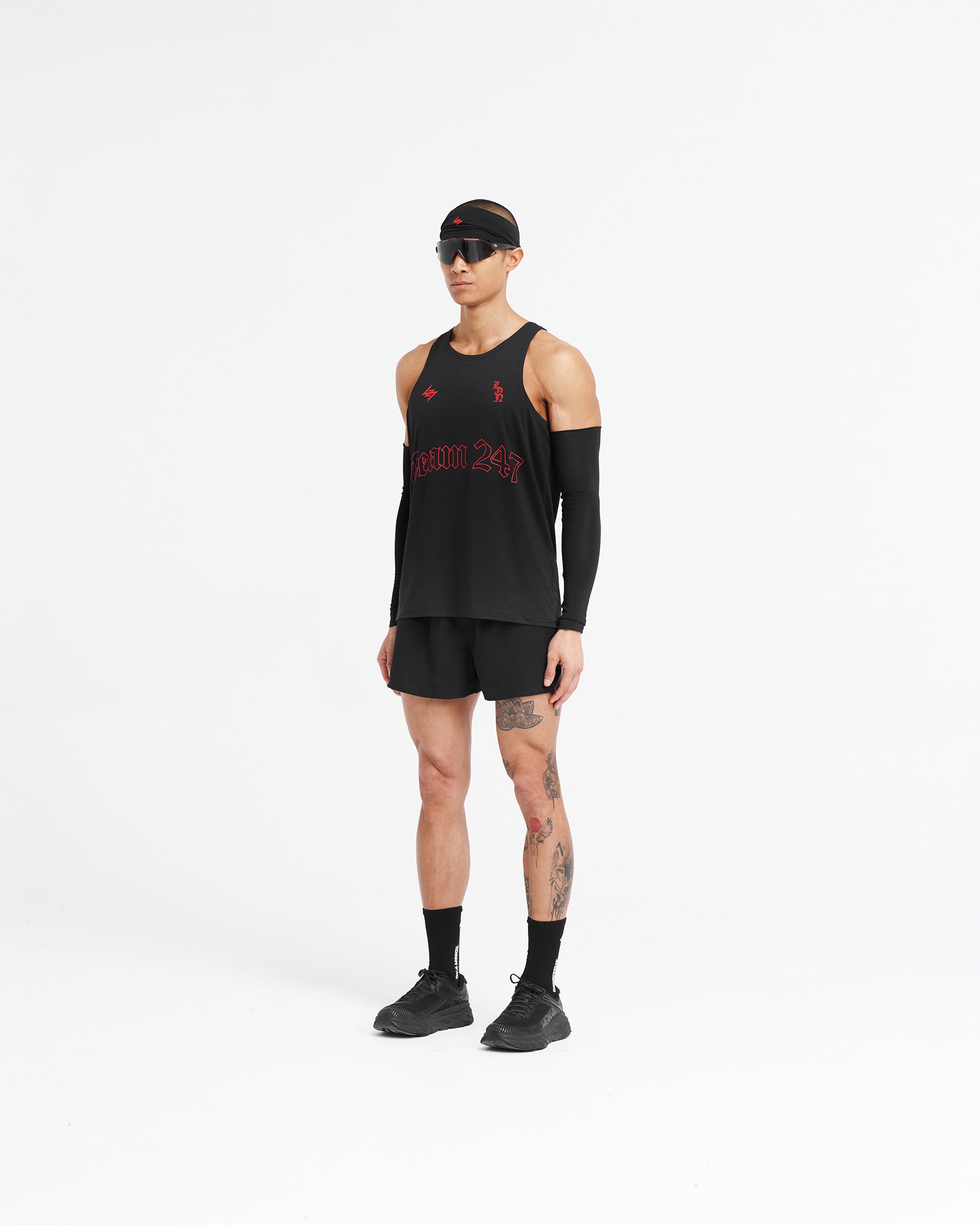 247 London Singlet - Schwarz