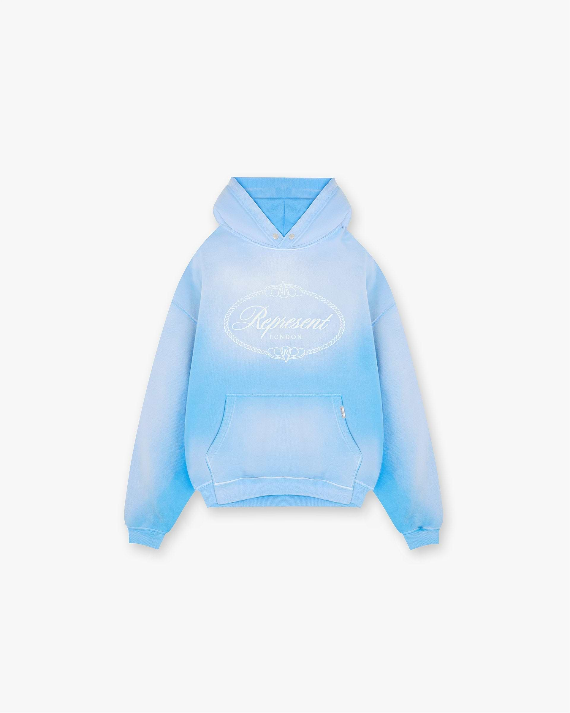 Represent X Harrods Crest Hoodie - Bleu Nuage