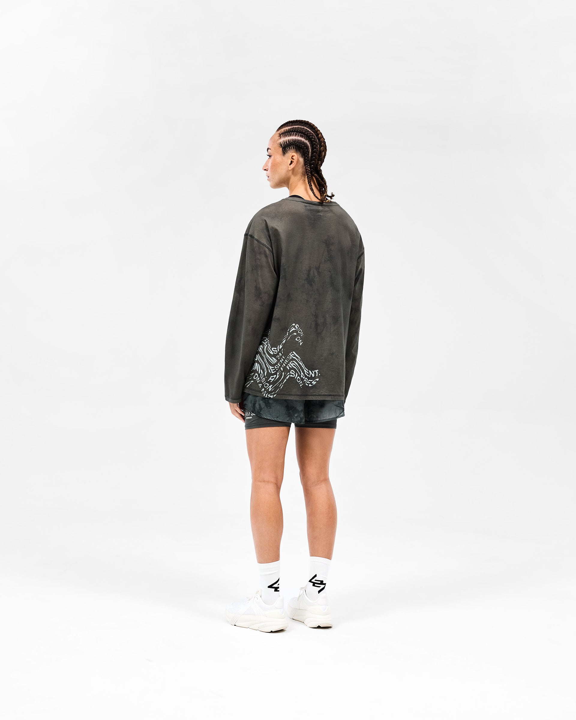 247 Distance 2-In-1 Short Printed - Dark Green