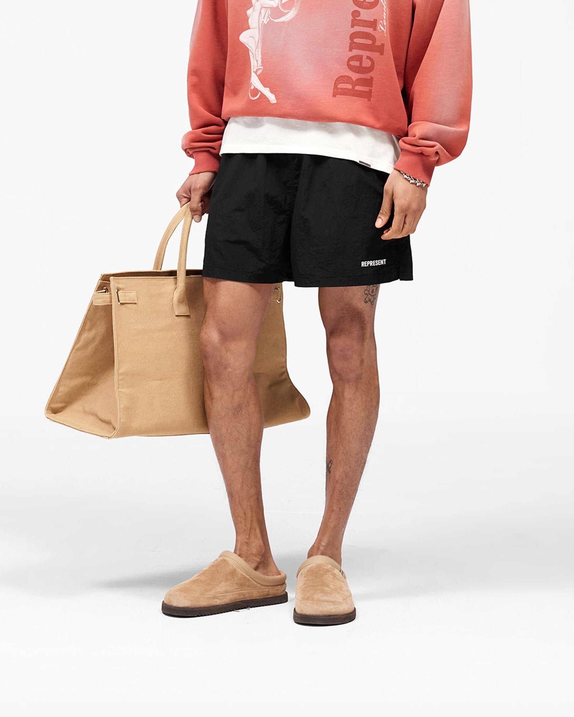 Represent Swim Short - Jet Black