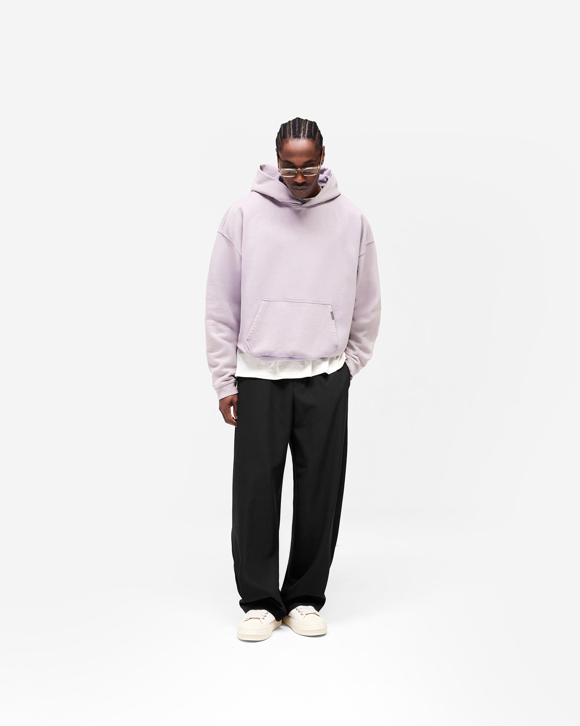 Initial Boxy Hoodie - Mist