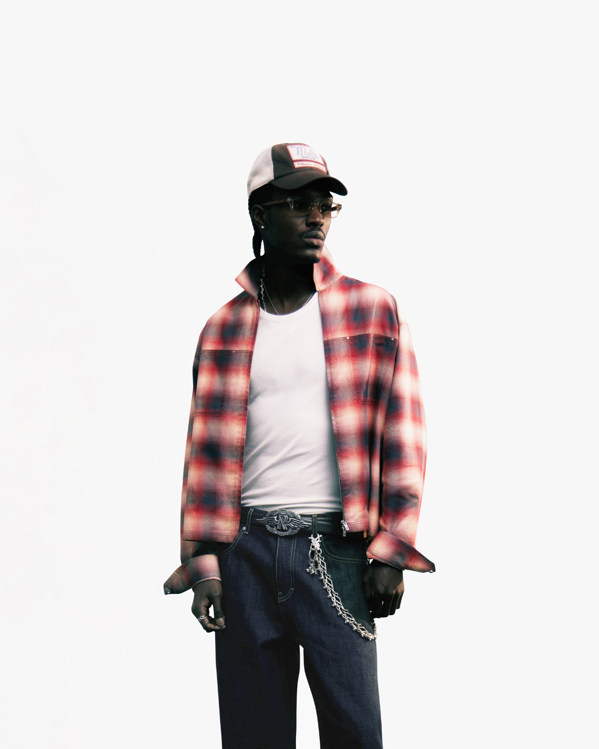 Sunset Flannel - Racing Red