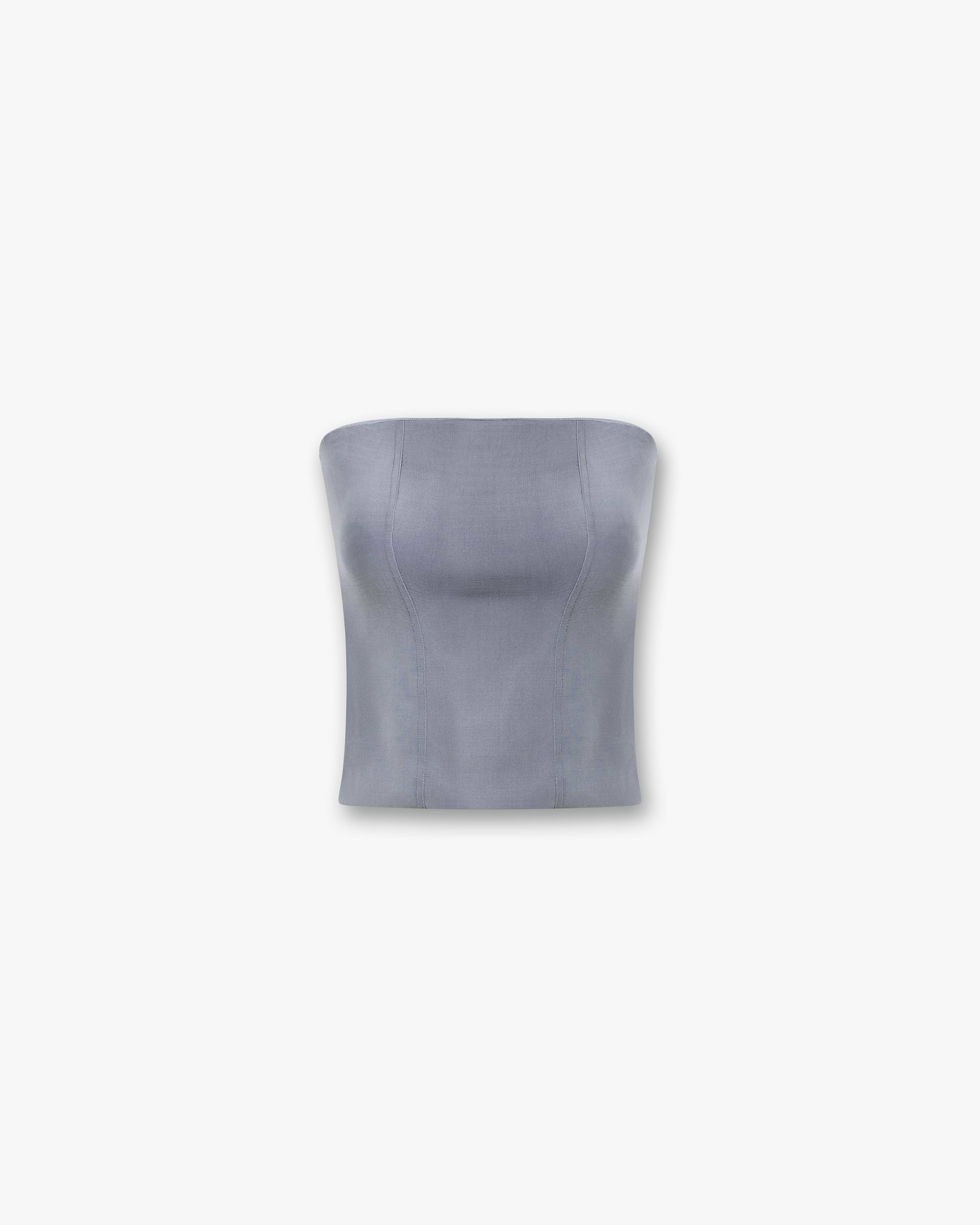 Elevate Strapless Top - Stahlblau
