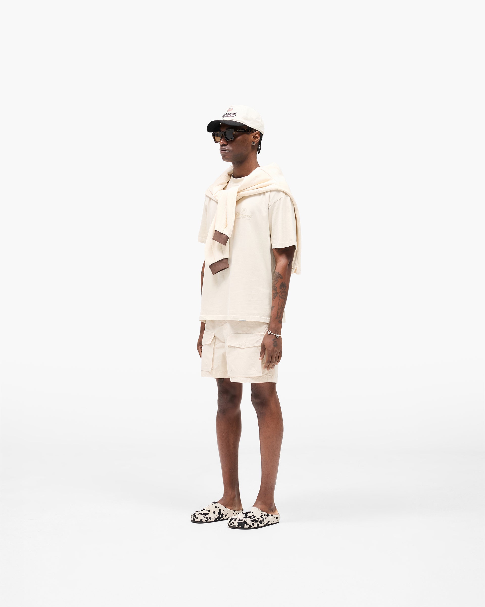 Front Pocket Cargo Short - Champagne