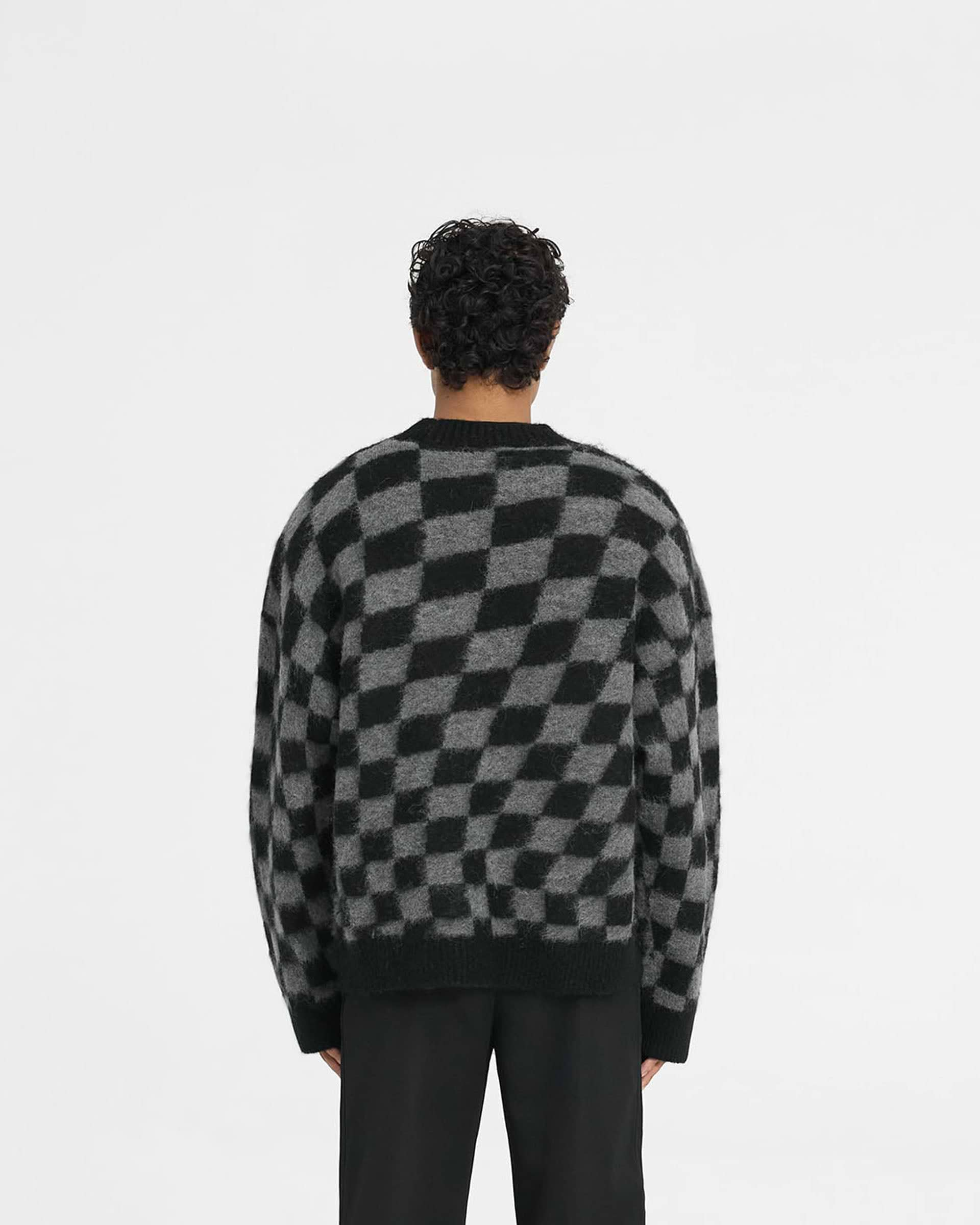 Represent X Belstaff Checkerboard Knit Sweater - Schatten