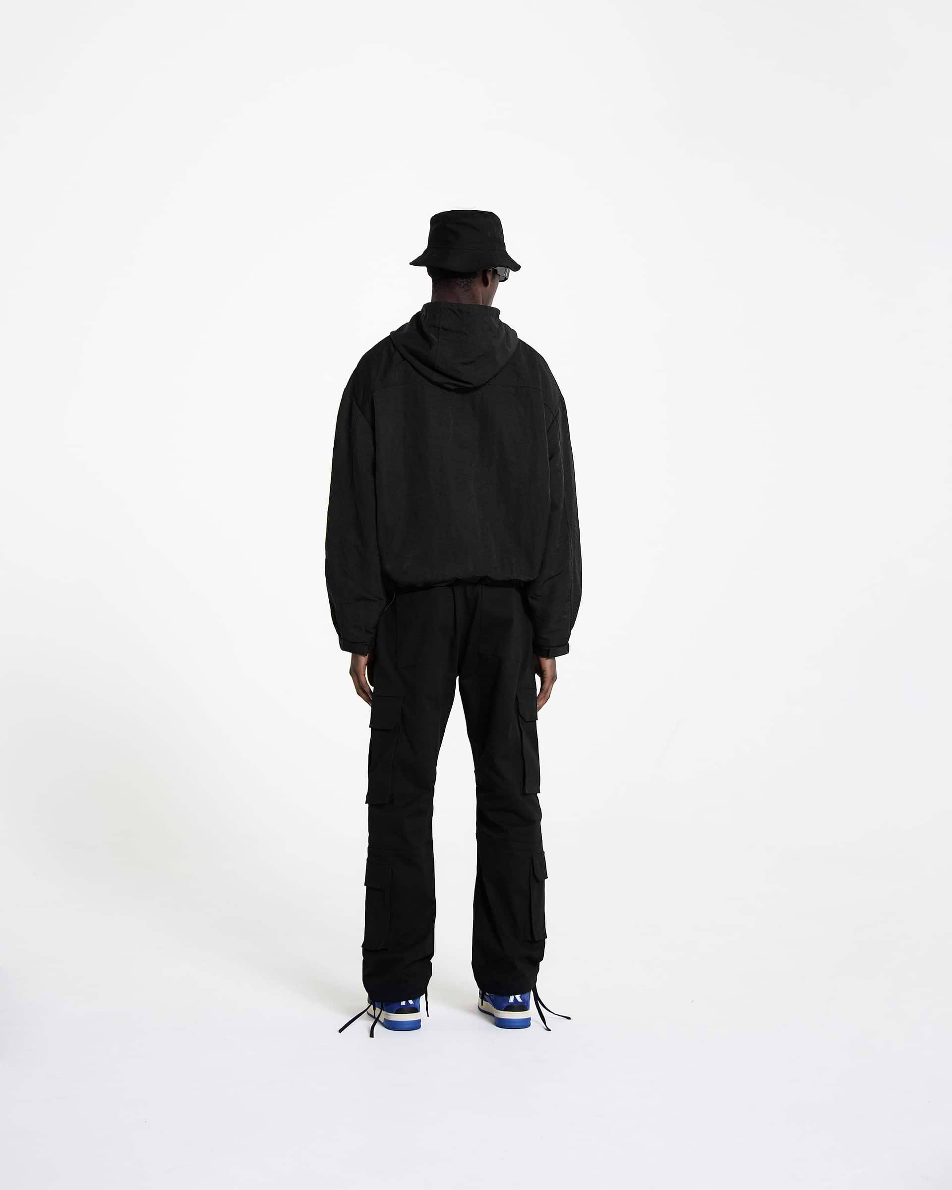 Hooded Track Jacket - Jet Black