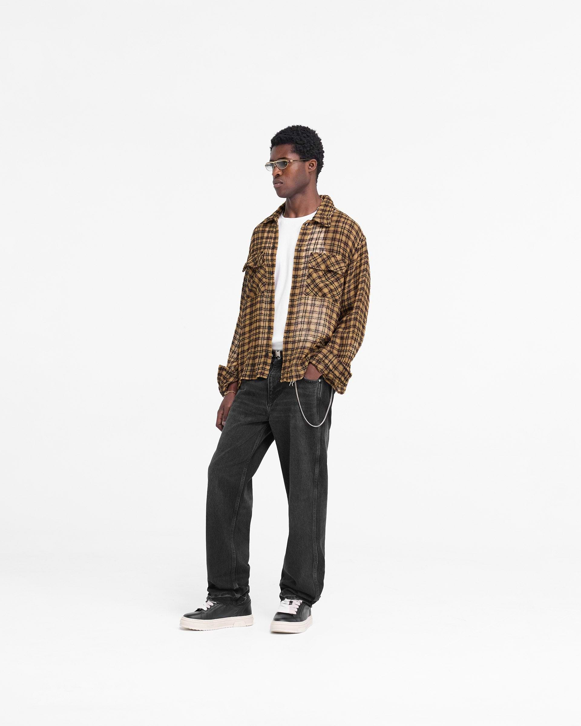 Check Flannel Shirt - Carreau Jaune