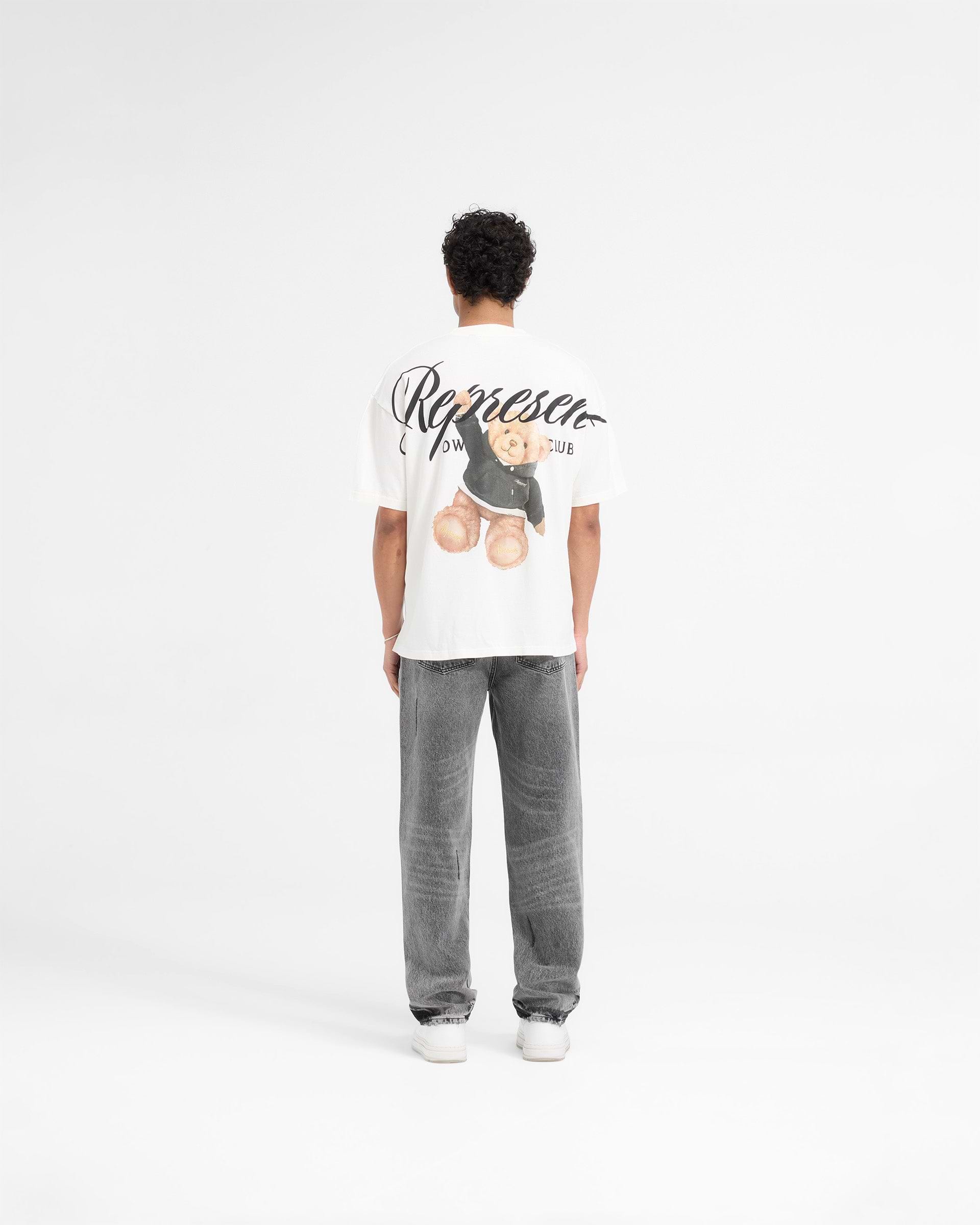 Represent X Harrods Owners Club T-Shirt | Flat White | REPRESENT
