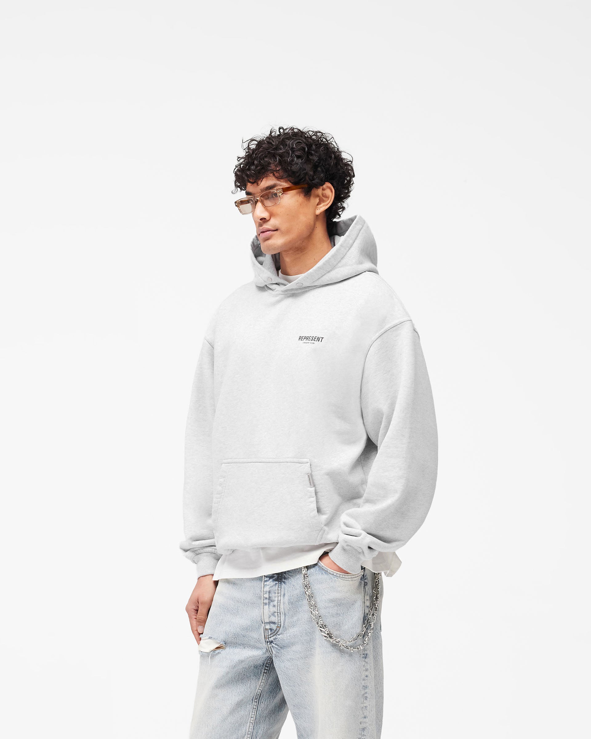 Represent Owners Club Hoodie - Ash Grey