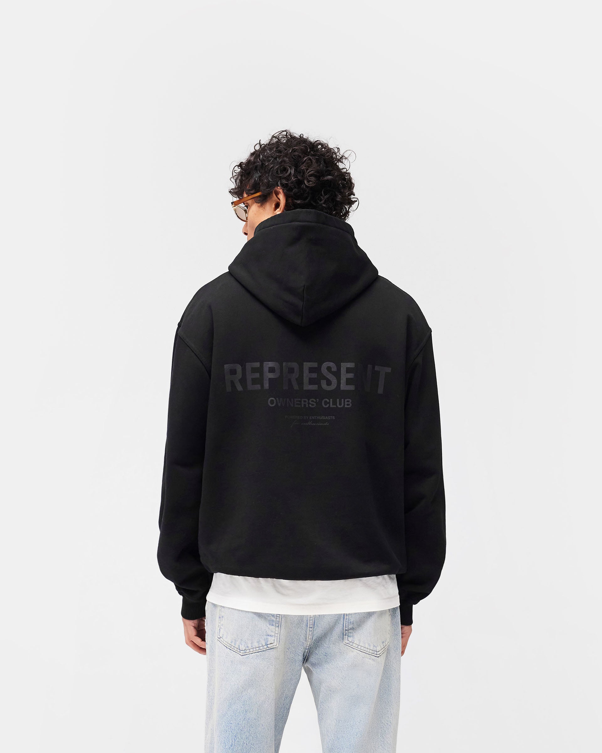 Represent Owners Club Hoodie - Black Matte