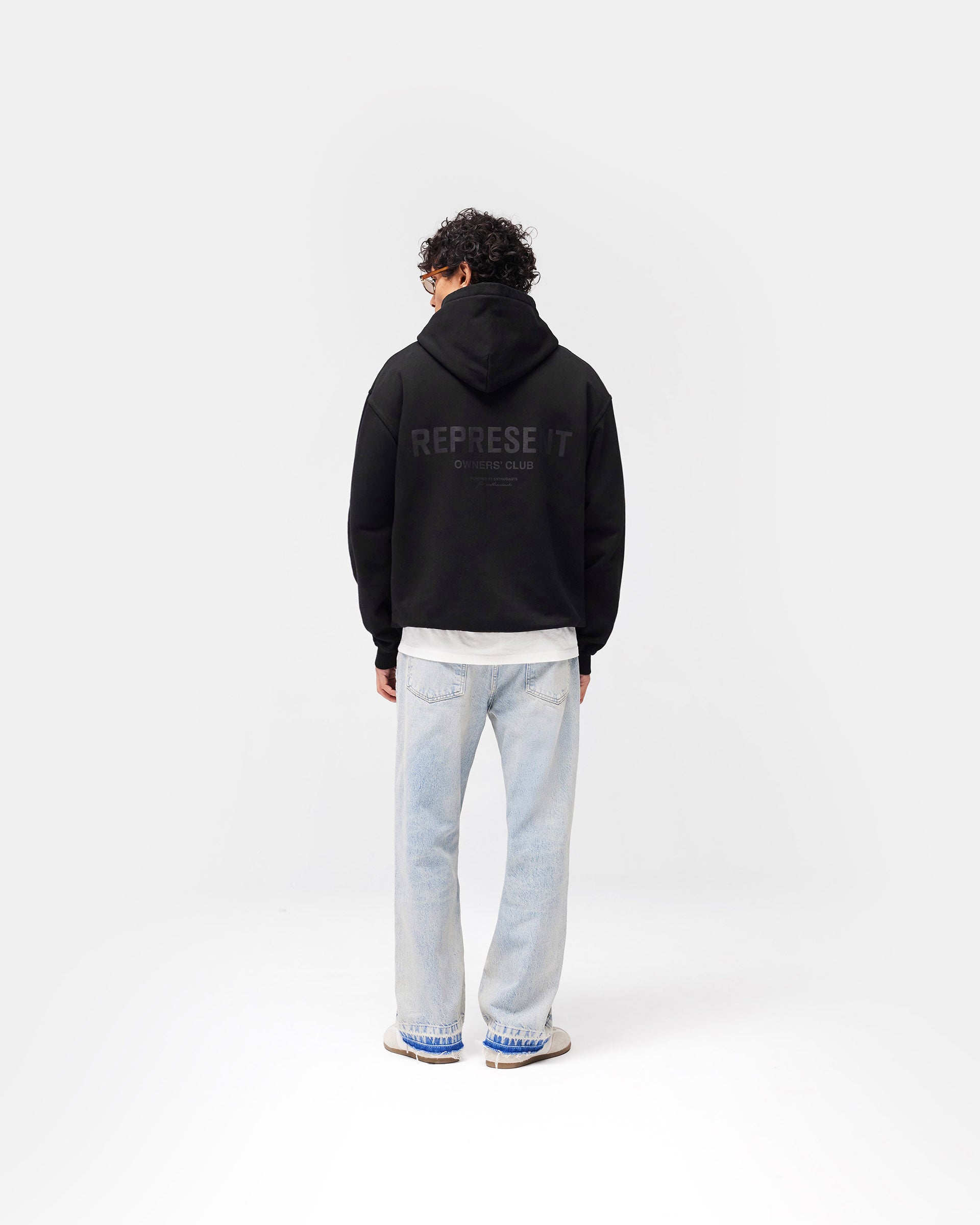 Represent Owners Club Hoodie - Black Matte