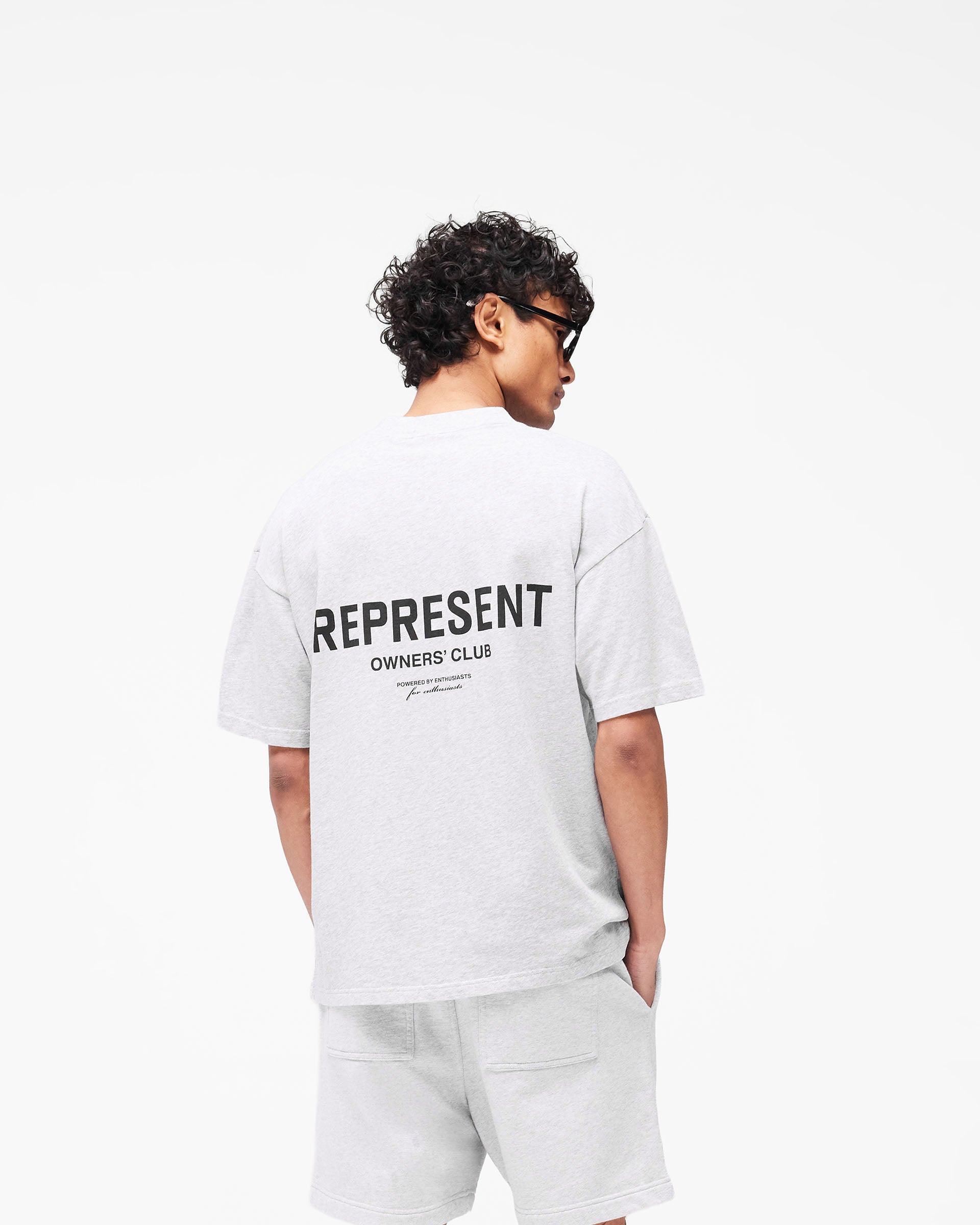 T-Shirt Represent Owners Club - Gris cendré