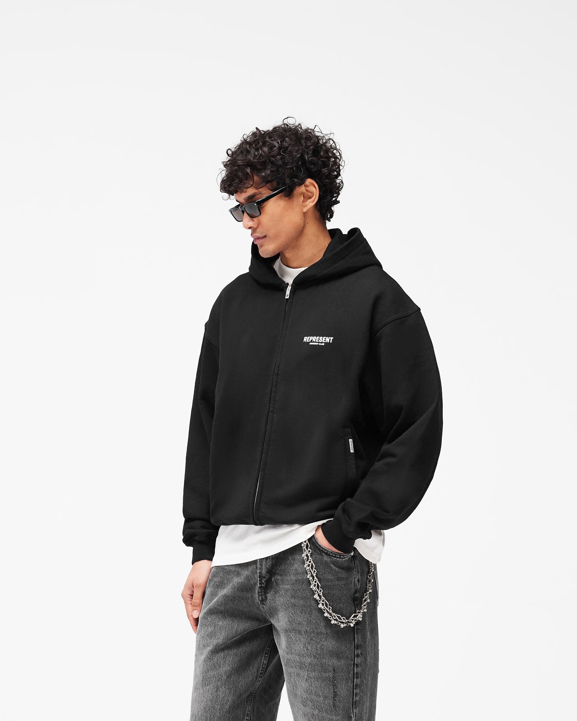 Represent Owners Club Zip Hoodie - Schwarz