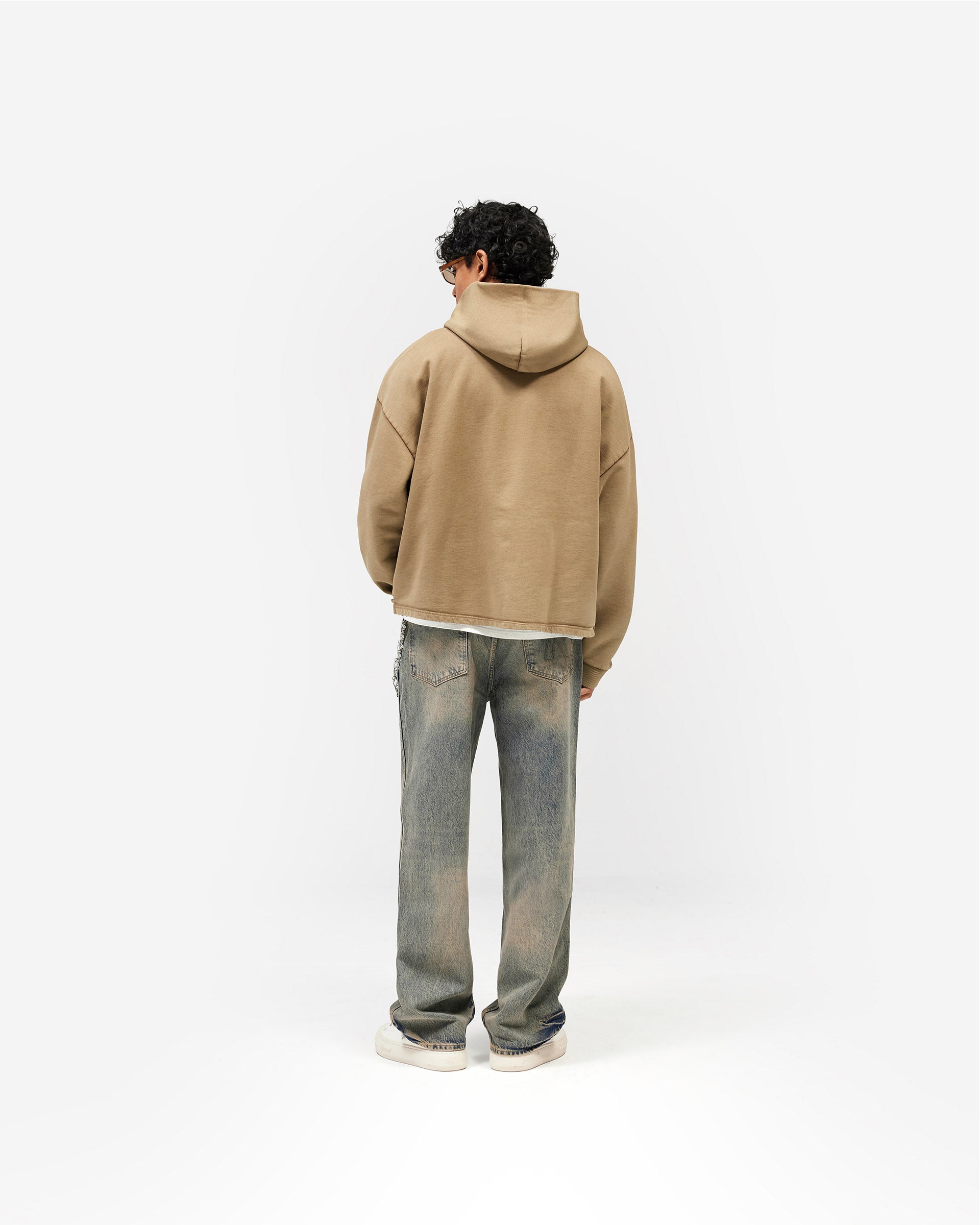 Represent Embellished Hoodie - Vintage Khaki
