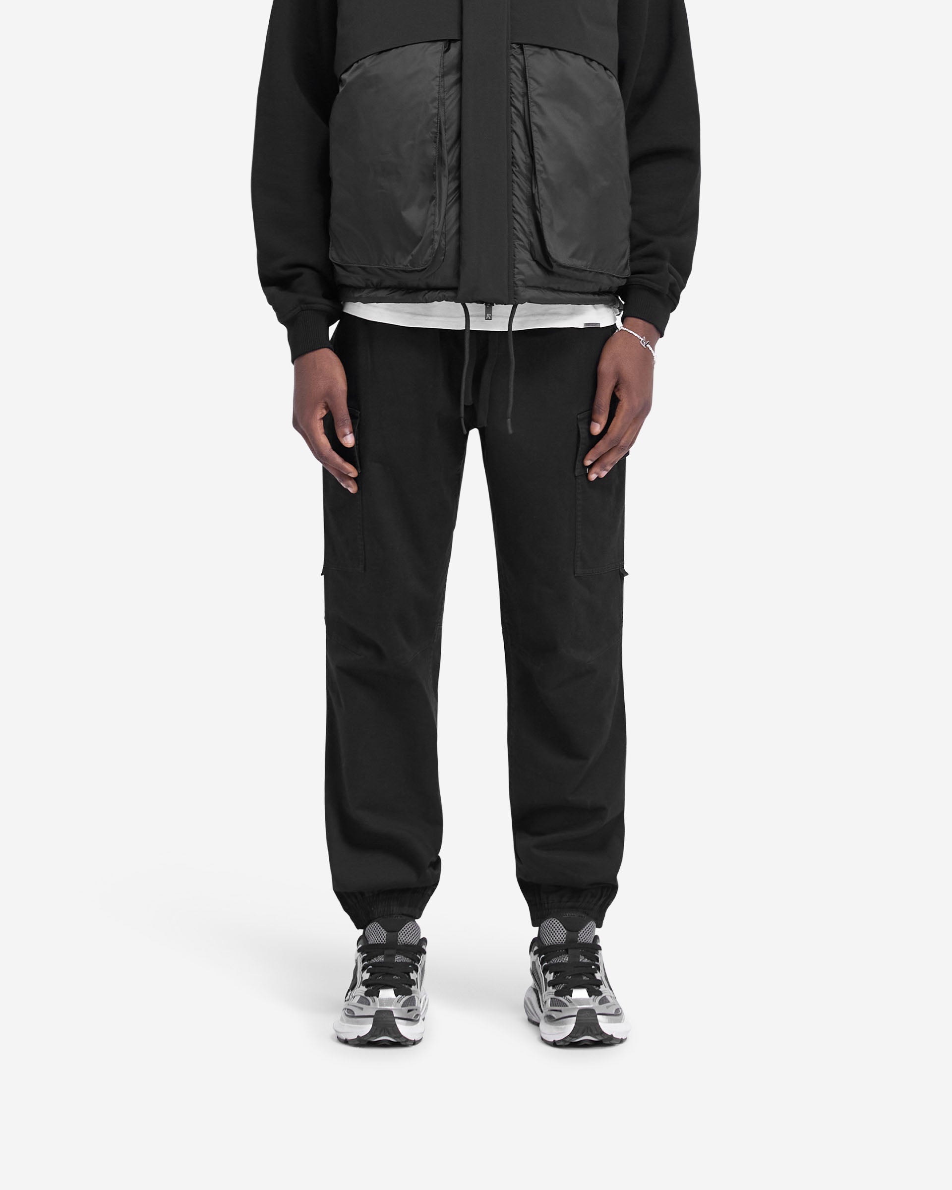 Cargo Pant Cuffed - Schwarz