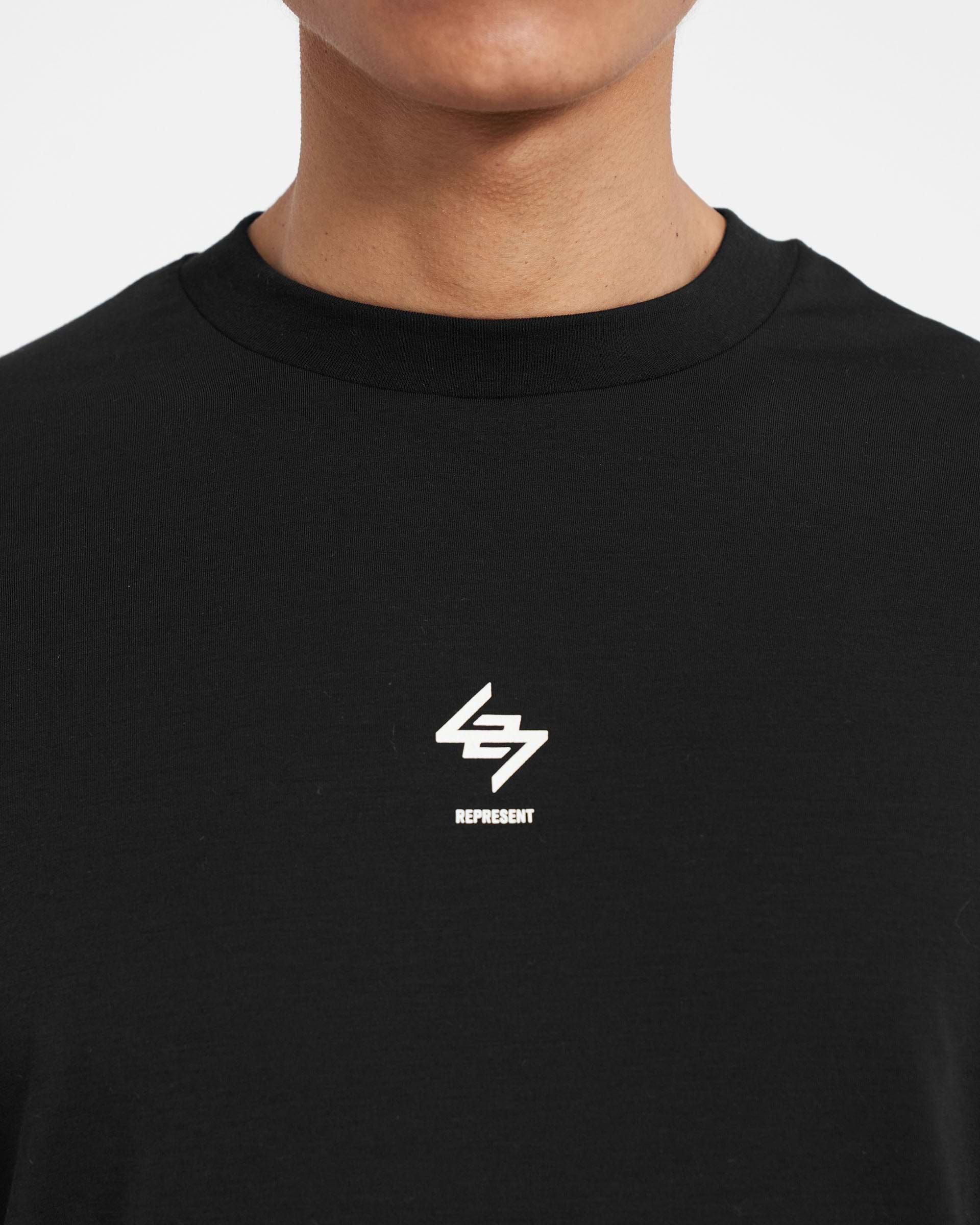 Black Oversized Gym Top | 247 | REPRESENT