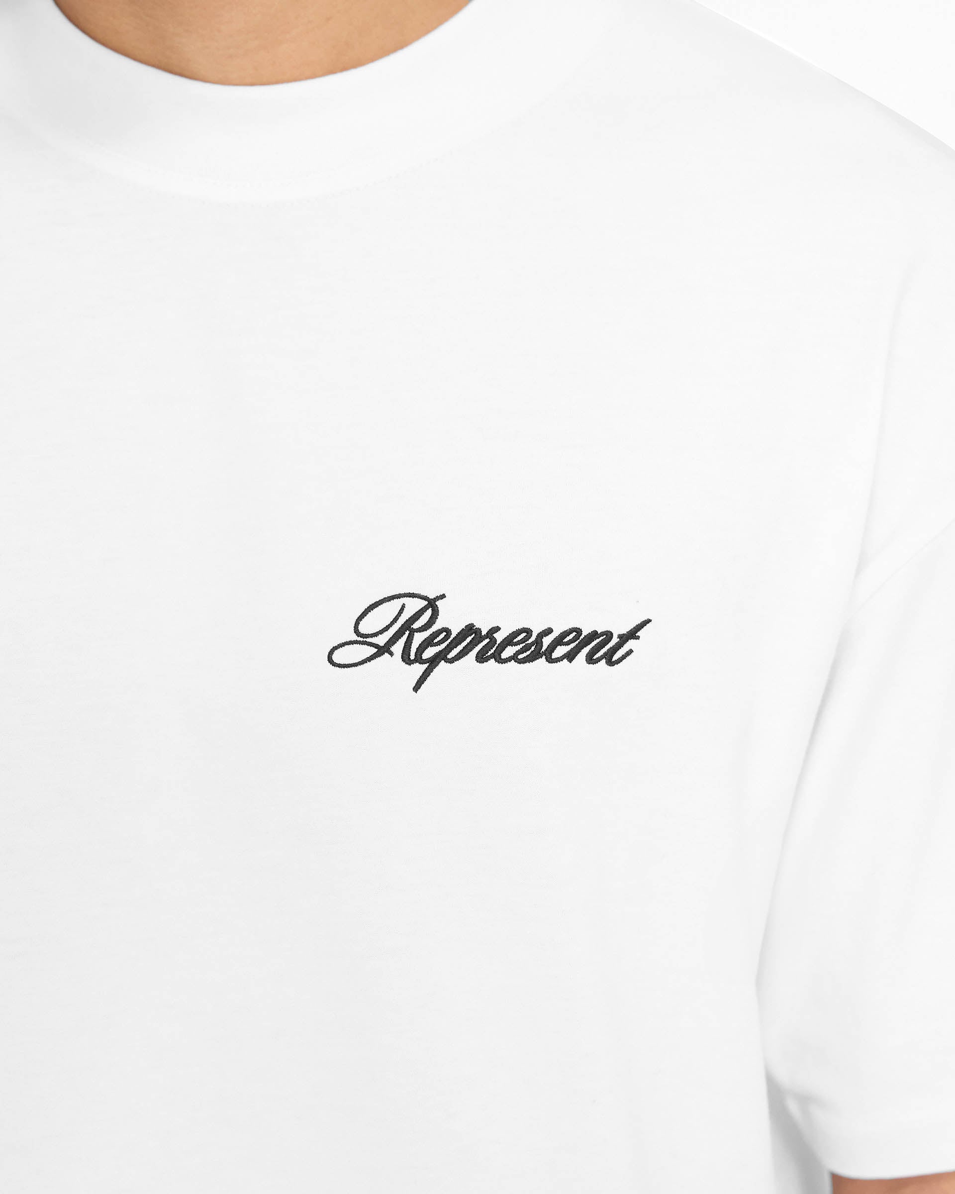 Script Logo T-Shirt - Flachweiß