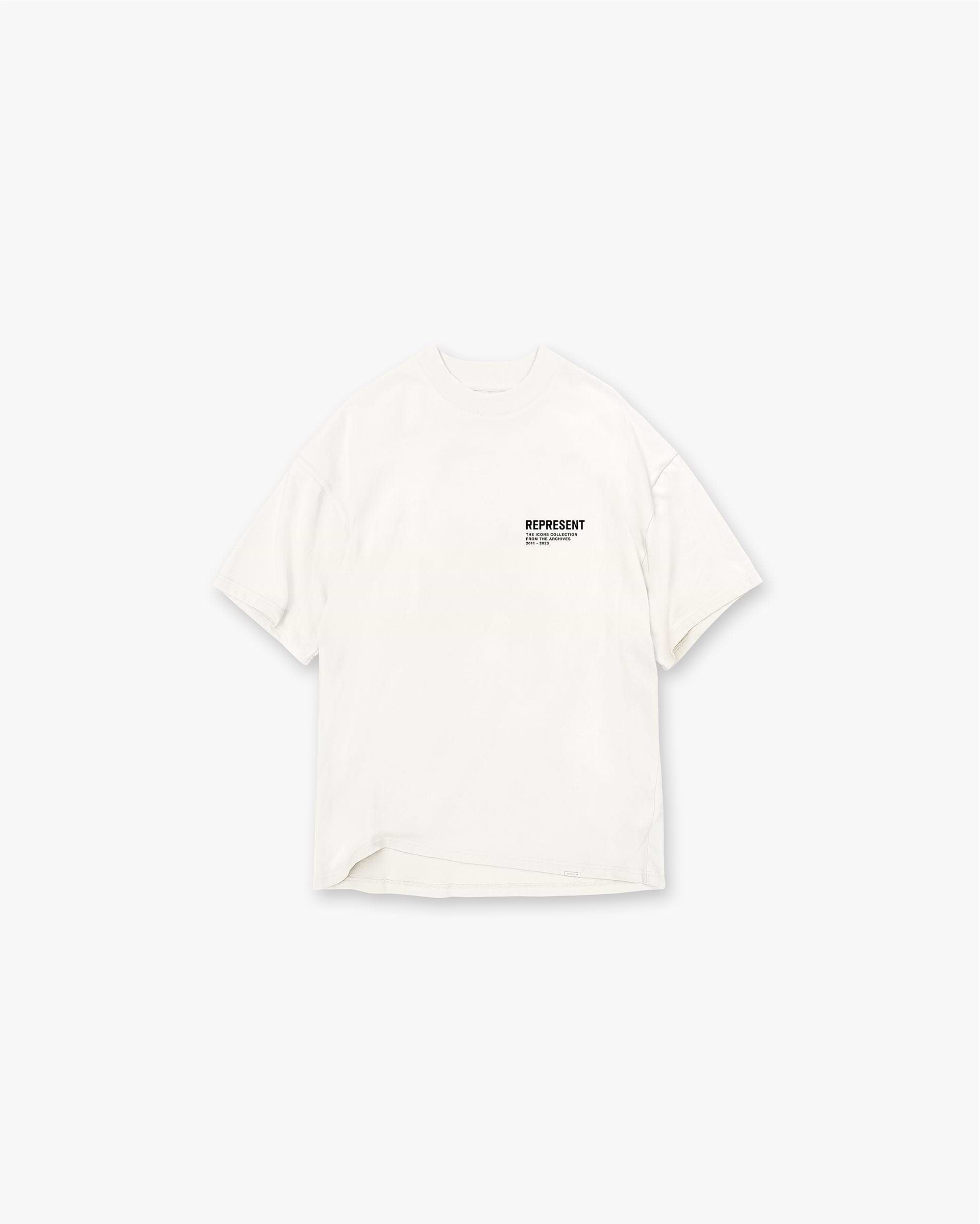 Monochrome Icons T-Shirt - Flat White