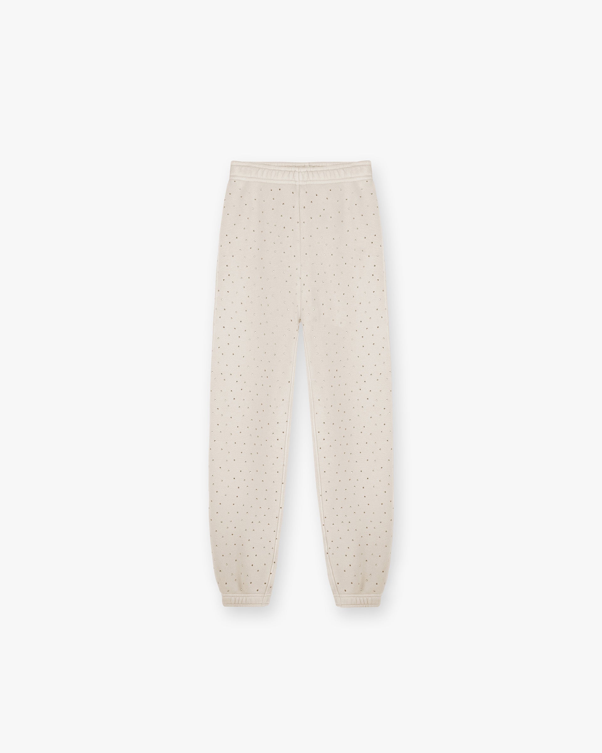Front product image of womens grey trackpants on a plain white background | Spark Trackpant in Storm | Trackpants with jacquard design | Womens SS25 Bottoms | Represent Clo