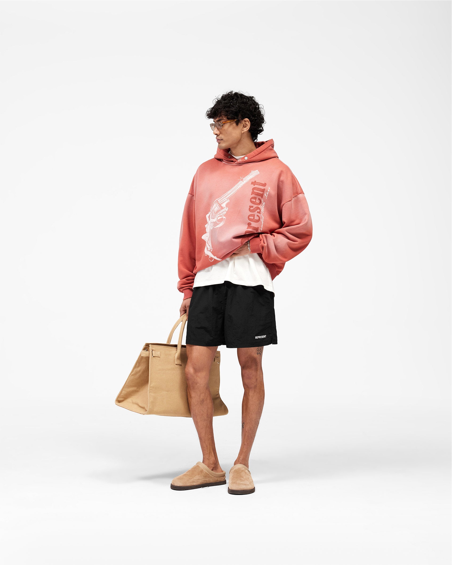 Loaded With Love Hoodie - Withered Rose