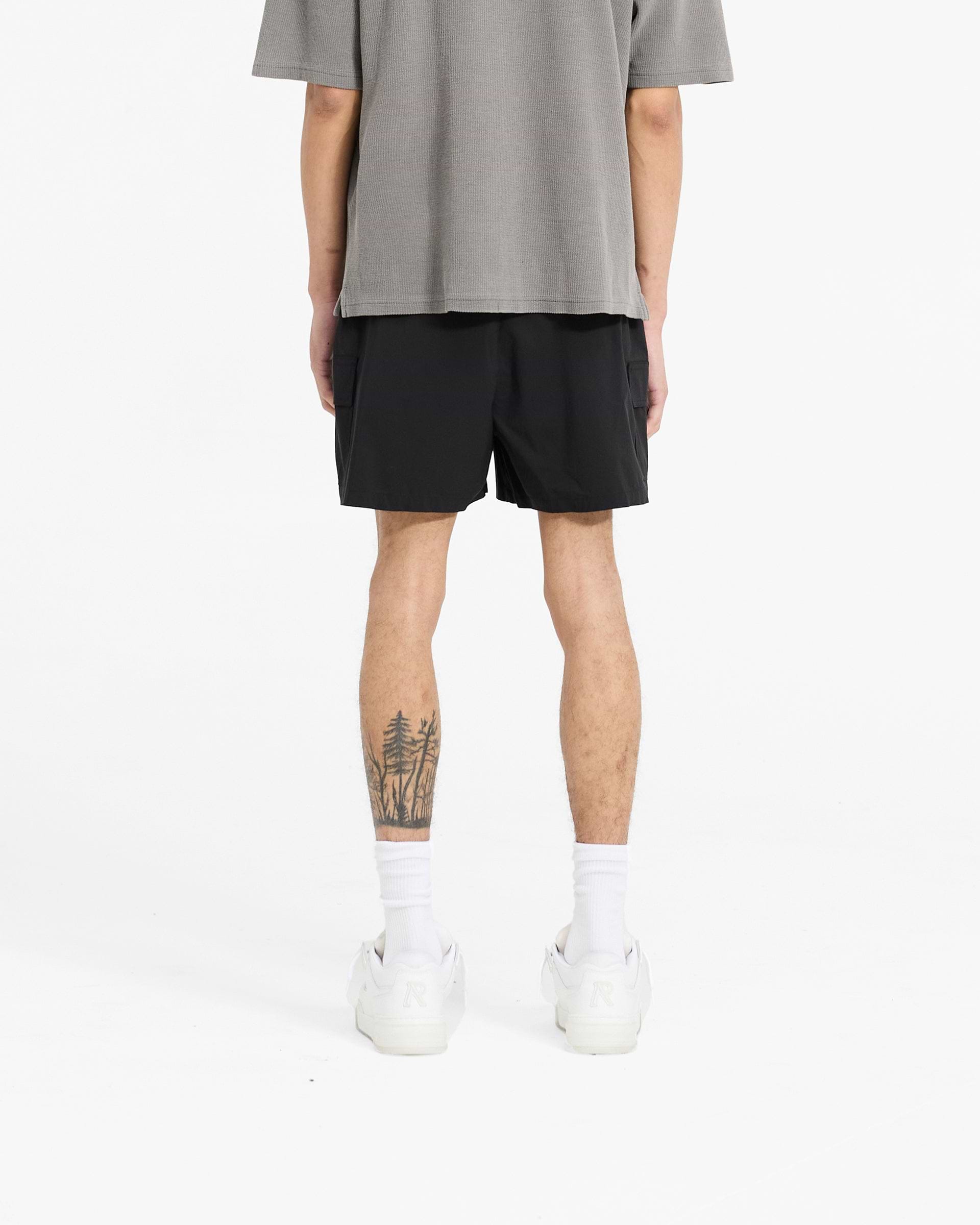 Cargo Swim Shorts - Tiefschwarz