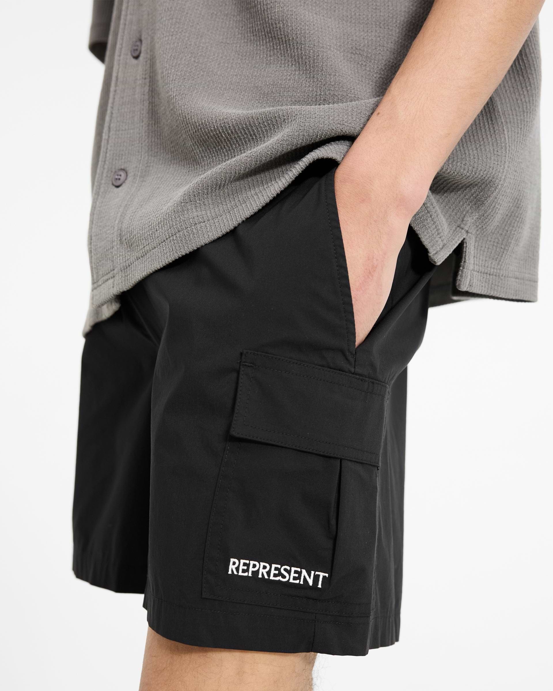 Cargo Swim Shorts - Tiefschwarz