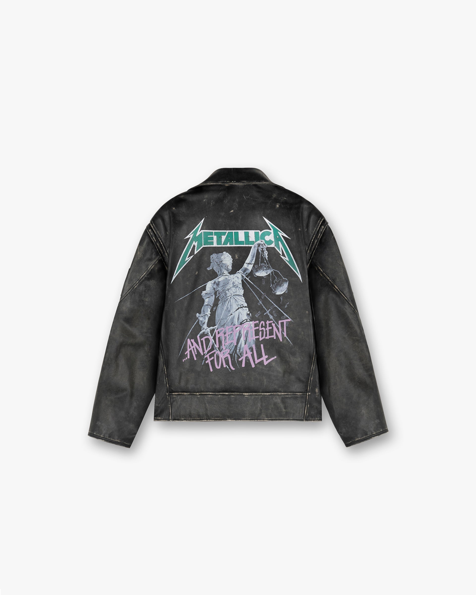 Veste en cuir Represent X Metallica™️ - Noir