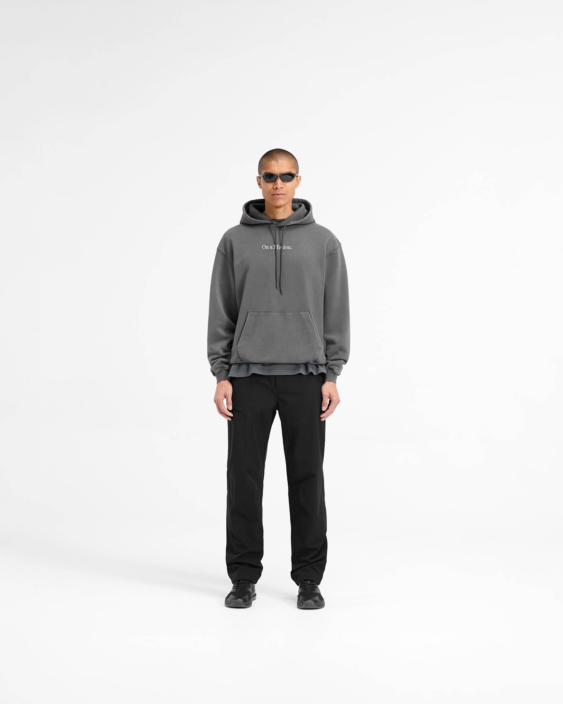 247 On A Mission Hoodie | Aged Black | REPRESENT