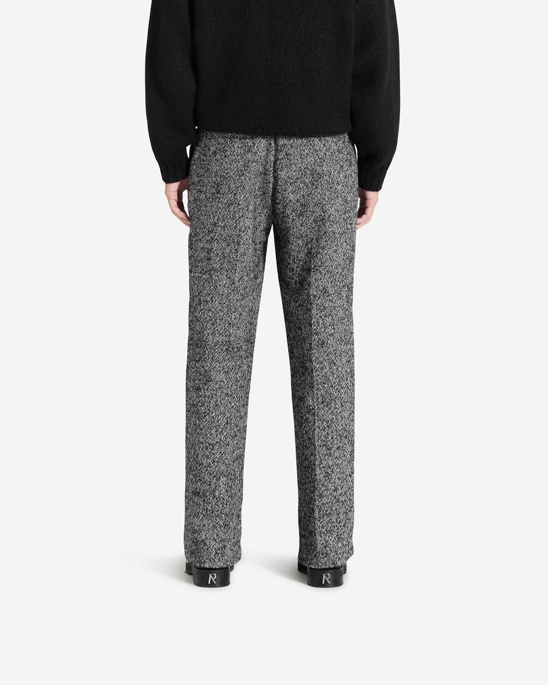 Wide Tailored Pant - Schwarz Weiss